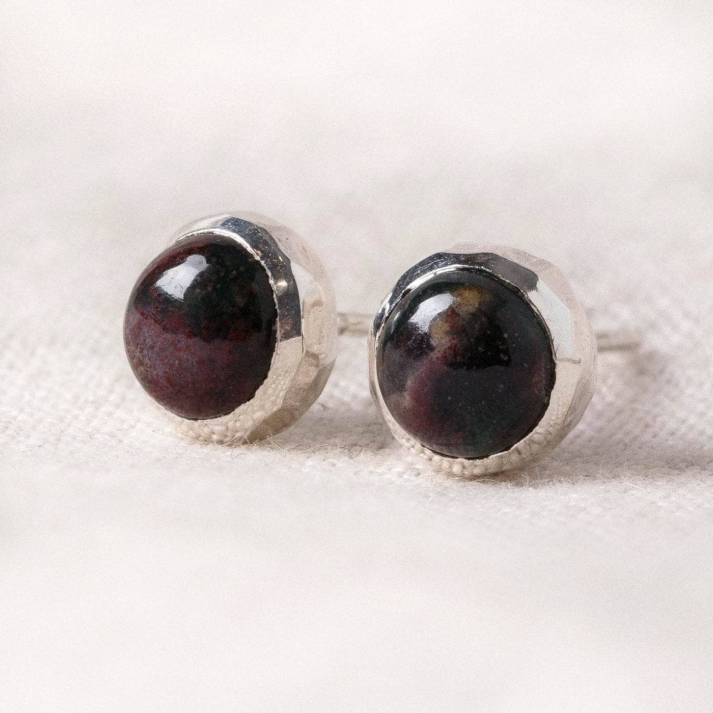 Bloodstone Gold or Silver Stud Earrings、mySite、hinf8tx79