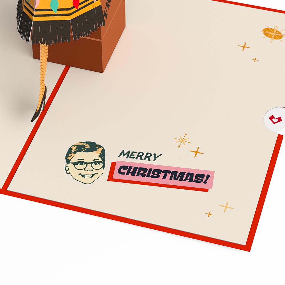 A Christmas Story Holiday Leg Lamp Pop-Up Card、mySite、solidvoid