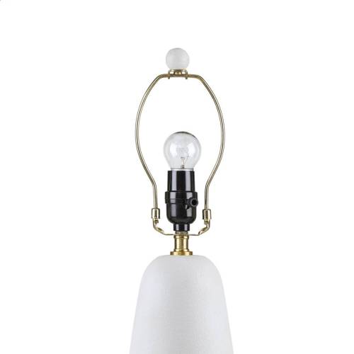 Textured Ceramic Table Lamp with Fluted Fabric Shade White See below、、eastwooduniform