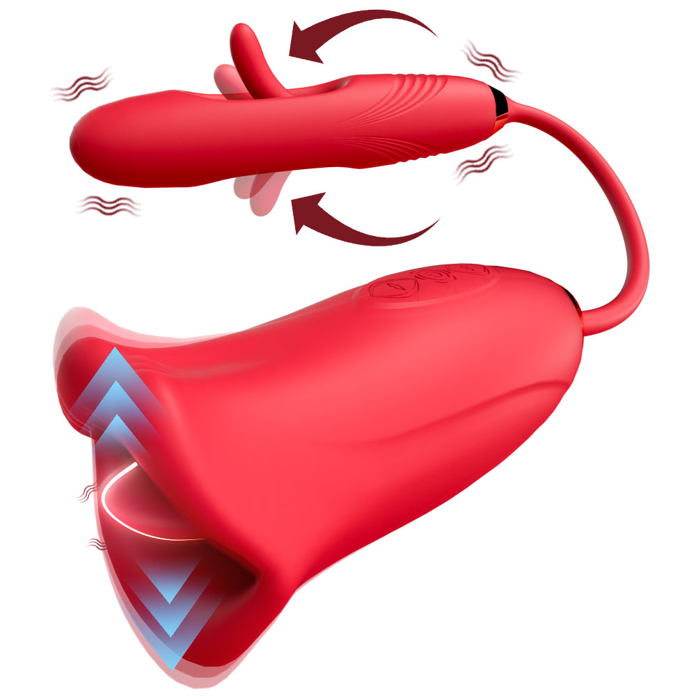 Redhot Orgasmic 2 In One Sucker | Thrusting G Spot | Clitoral & Vagina Vibrator | USB、mySite、bottomscart