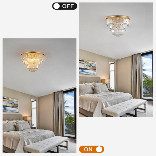 (Same as W1340110372/L5009) Gold luxury modern style crystal lights,large ceiling chandeliers,dining room,living room,bedroom (Bulb Not Included)、、eastwooduniform