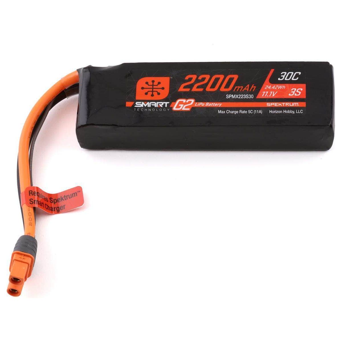  SPMX223S30, Spektrum RC 3S Smart G2 LiPo 30C Battery Pack (11.1V/2200mAh) w/IC3 Connector、mySite、merchandisen