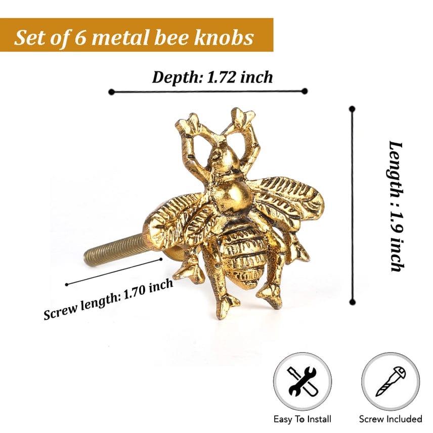 The Beekeeper Honey Bee Drawer Pulls or Cabinet Hardware、mySite、g9winljtr