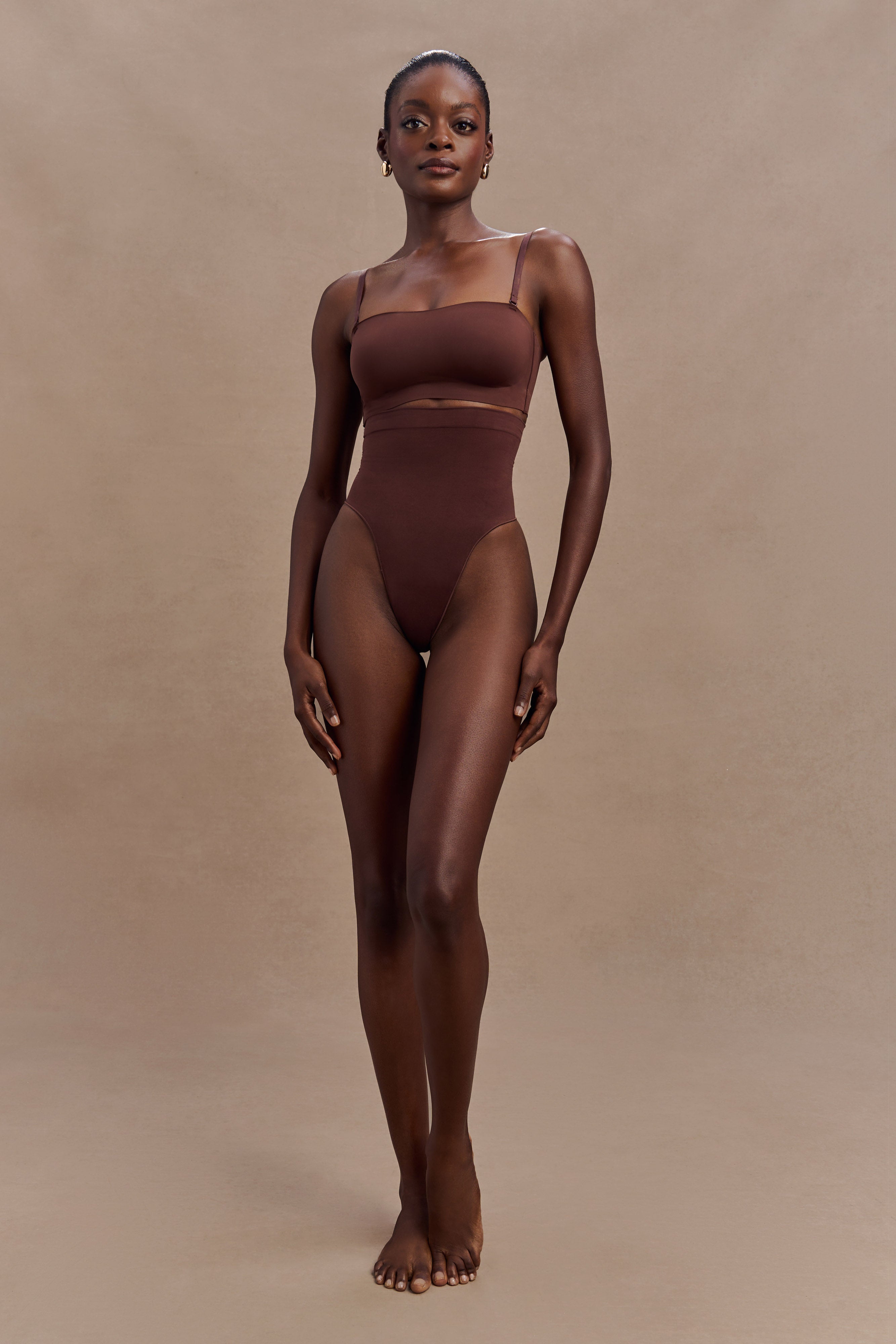 Joanna Strapless Shapewear Bra - Espresso、mySite、solidvoid