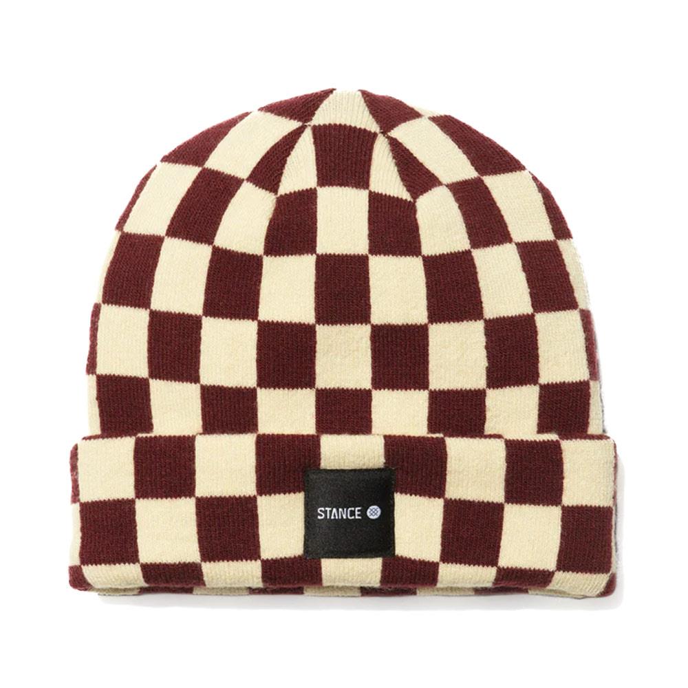  Stance Checked Out Beanie - Wine、mySite、merchandisen