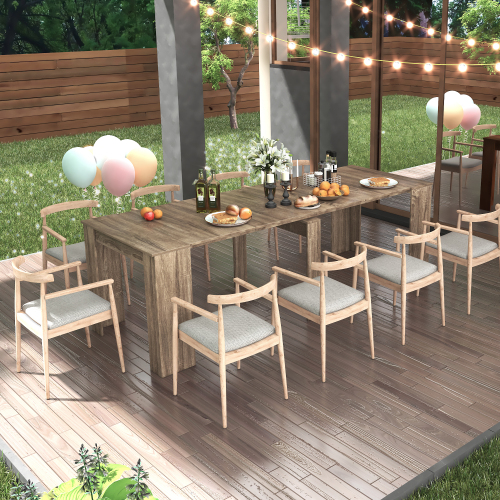 Multifunctional extendable console table、、casual