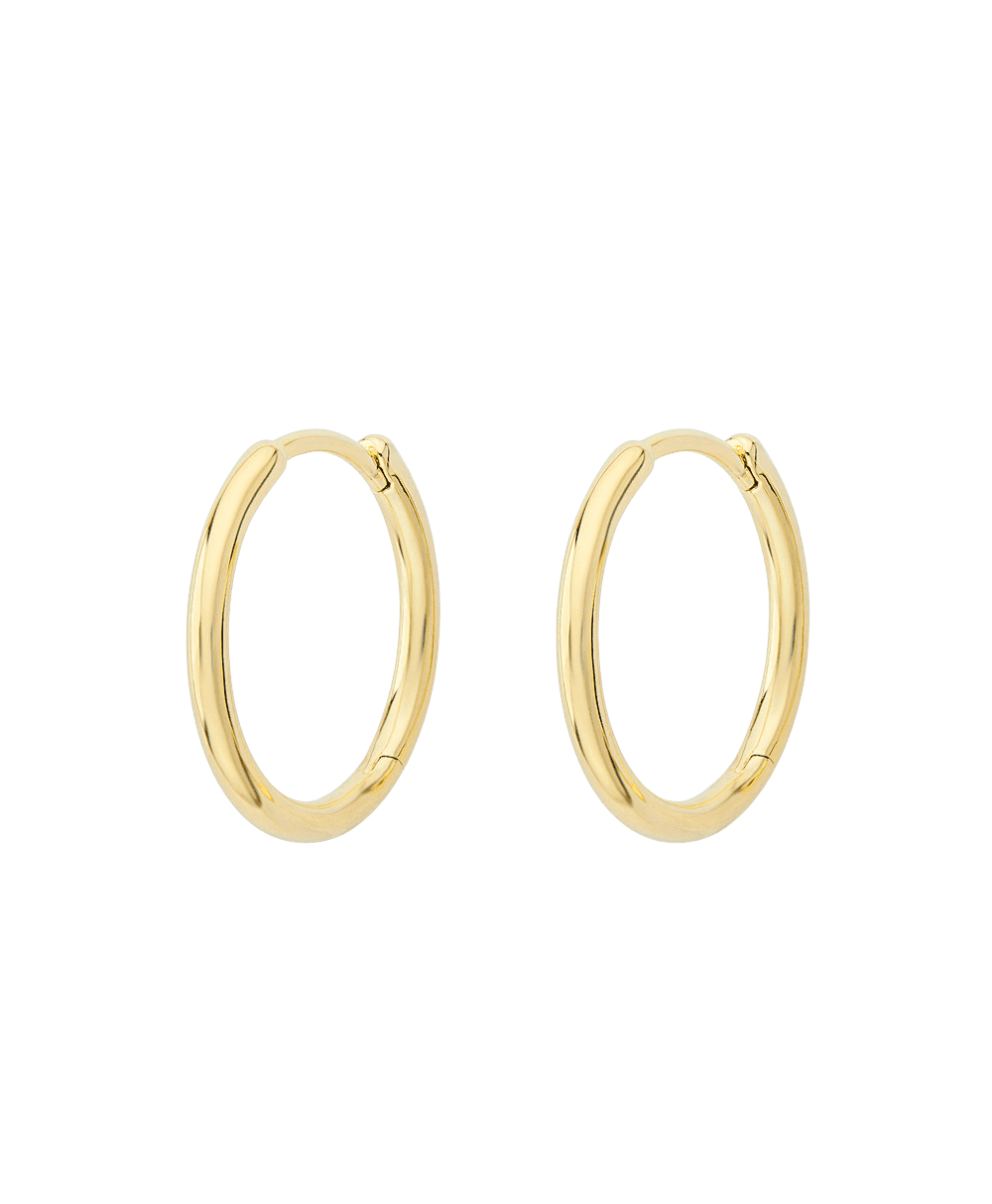  Aya Big Creole 18ct Gold Plated