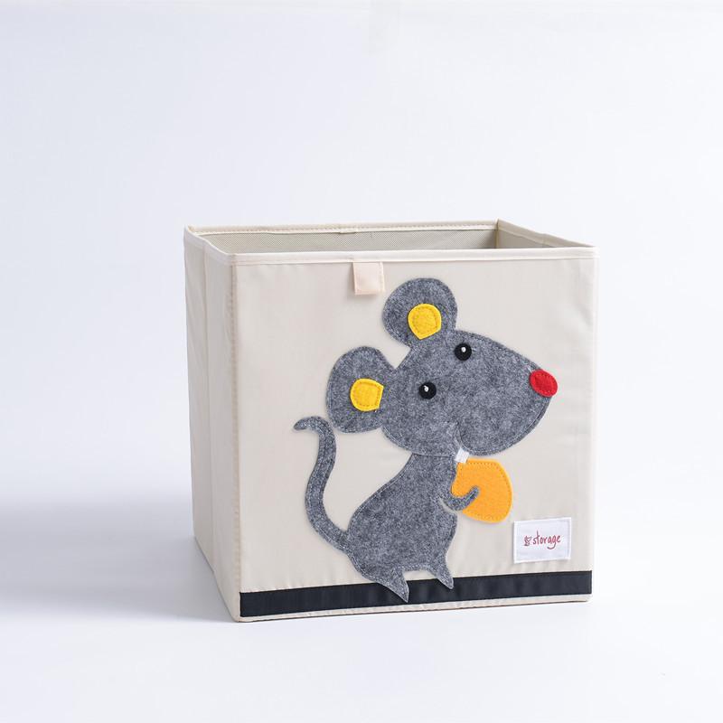 Kid's Animal Storage Cubes Large with Lids Heavyweight Foldable *、mySite、g9winljtr