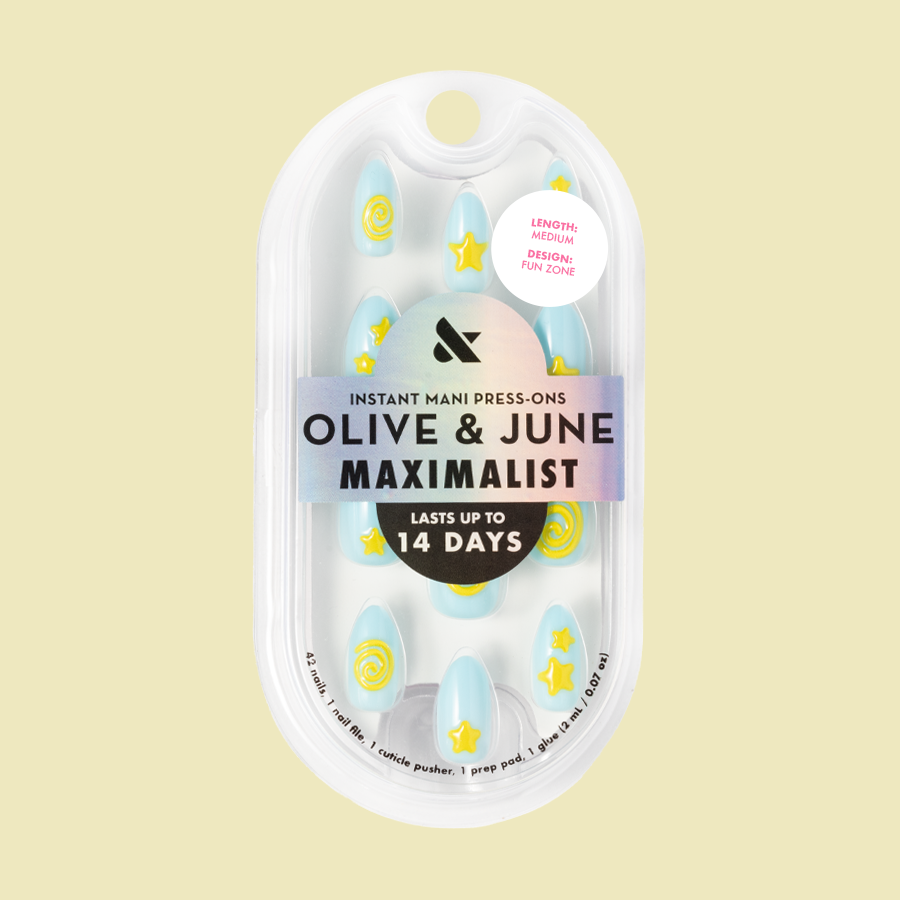 Fun Zone - Press-On | Medium | Almond、mySite、solidvoid