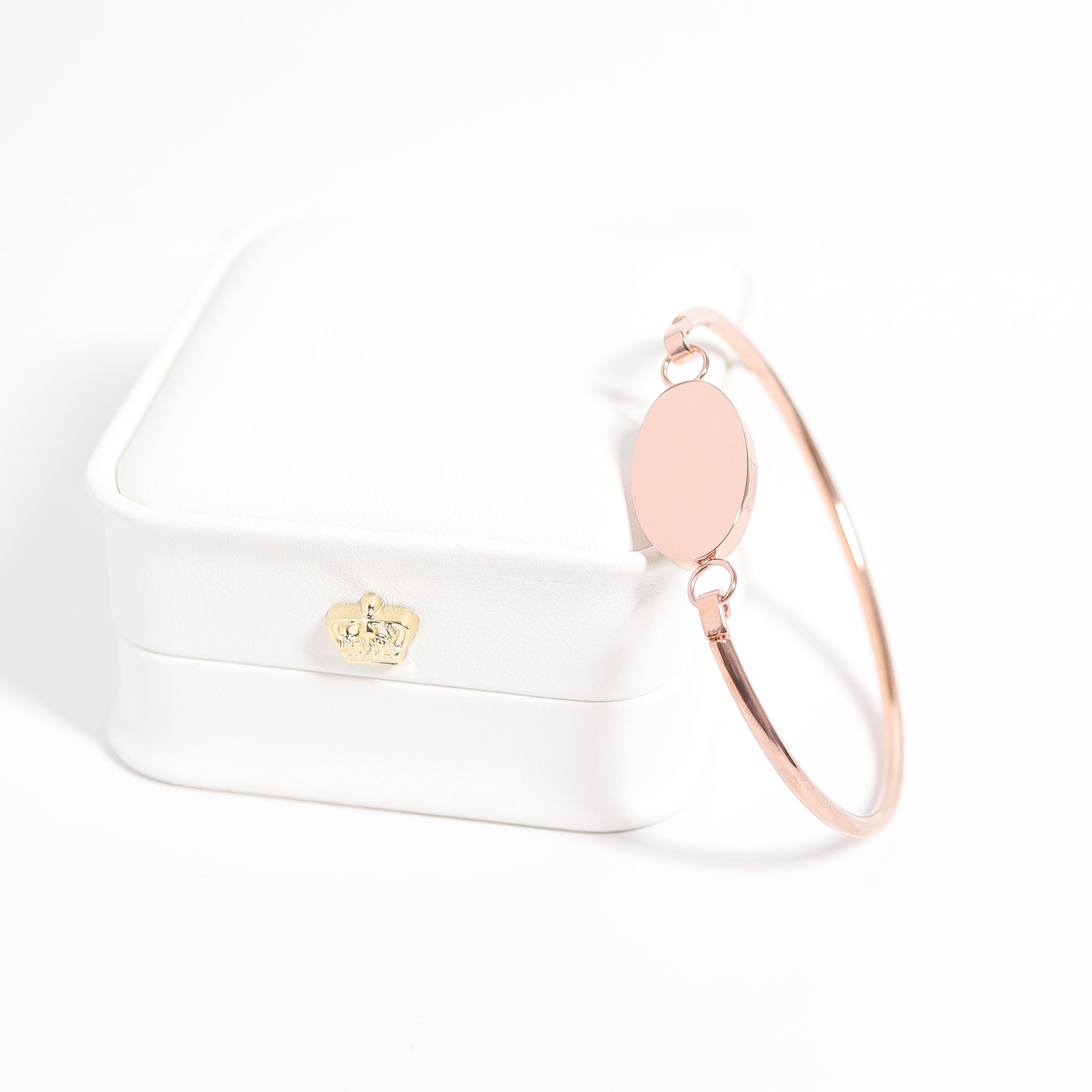 18K Gold PVD Stainless Steel Oval Engravable Bracelet / BRJ9073、mySite、dreamappss