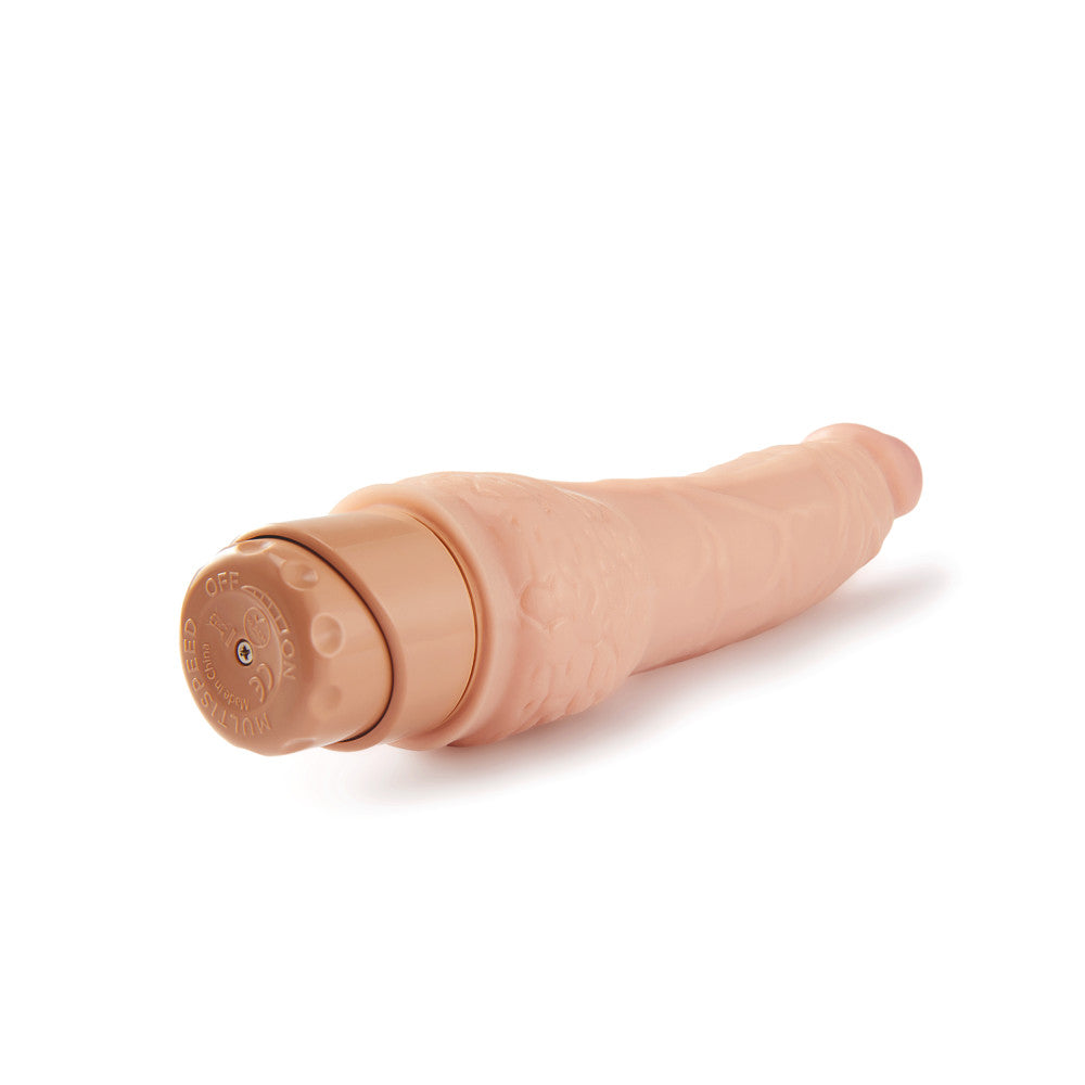 Dr. Skin By Blush® | Cock Vibe 7 Realistic Beige 8.5-Inch Long Vibrating Dildo、mySite、bottomscart