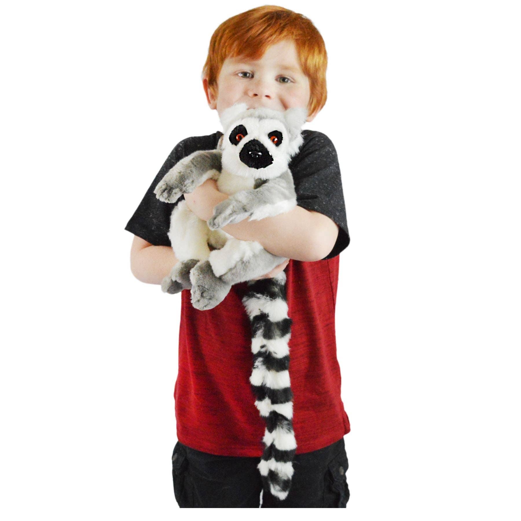 Plush Ring-Tailed Lemur 21 Inch Realistic Stuffed Animal、mySite、g9winljtr