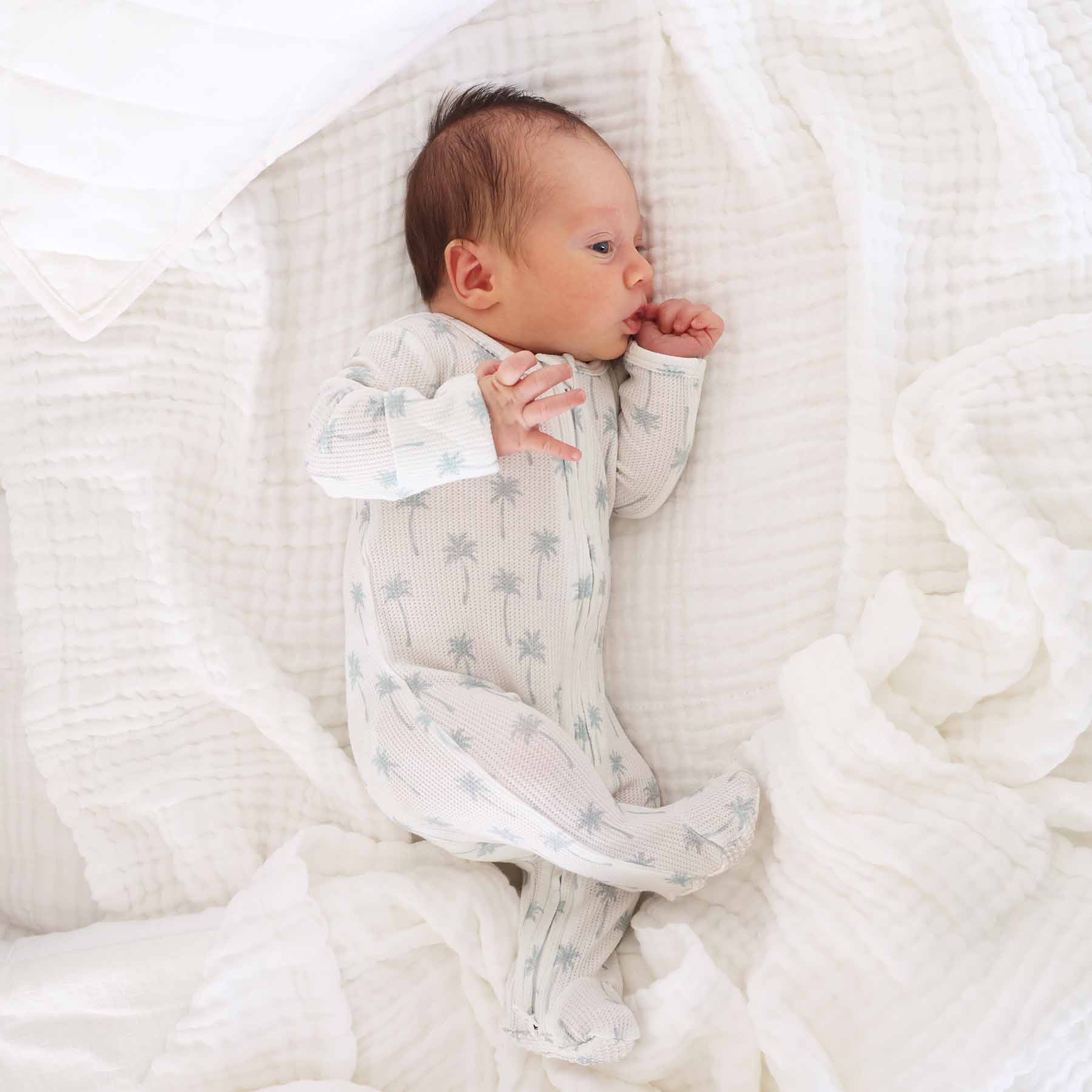  Preppy Palms Bamboo Waffle Zipper Footie、mySite、layawaytickets