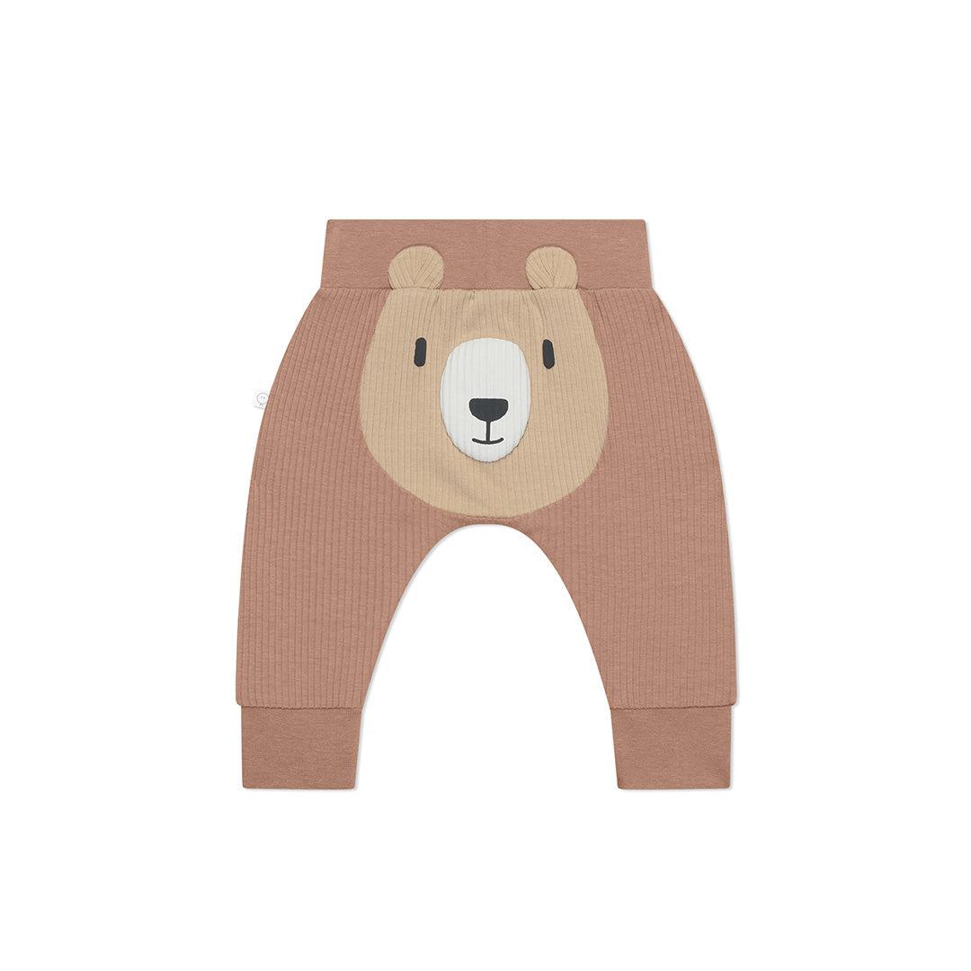  MORI Bear Face Ribbed Joggers - Bear + Brown、mySite、merchandisen