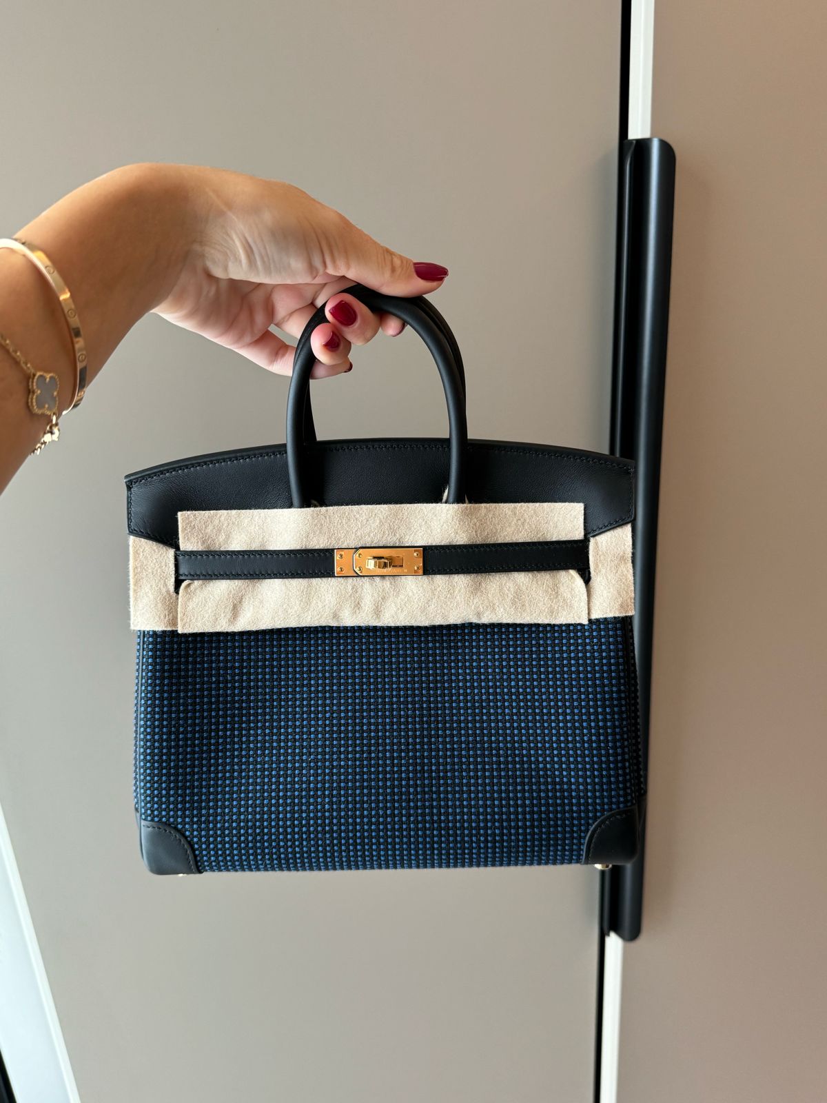 Hermès Birkin 25 Toile SWIFT AM NOIR LIMITED EDITION 2024 STAMP W、mySite、garminoutage.com