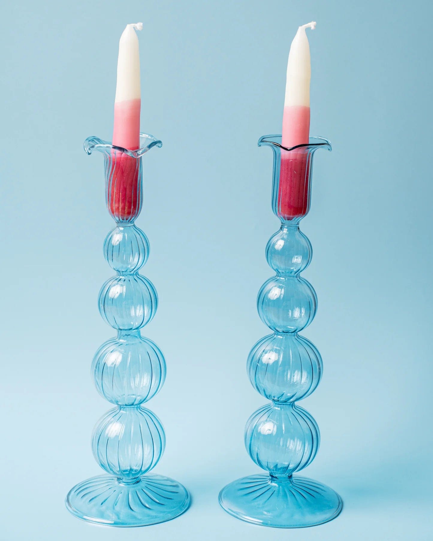 Venetian Blue Shabbat Candlesticks、mySite、topwebapps