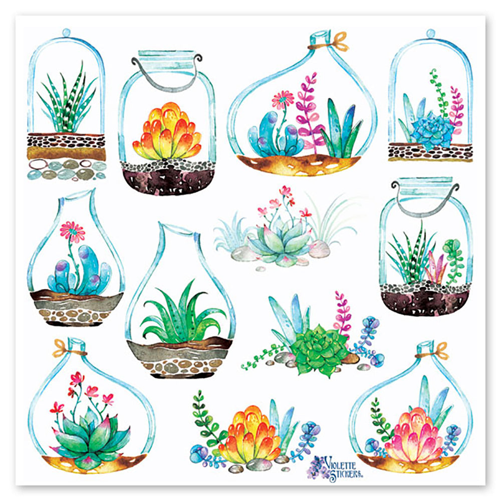  Succulents Stickers、mySite、ghnorth