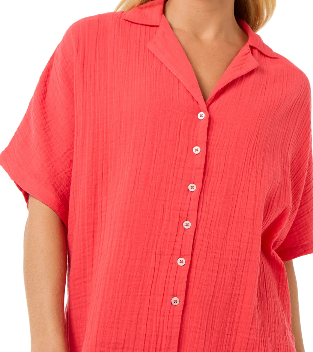 Rip Curl Women's Premium Surf Short Sleeve Shirt、mySite、noshort