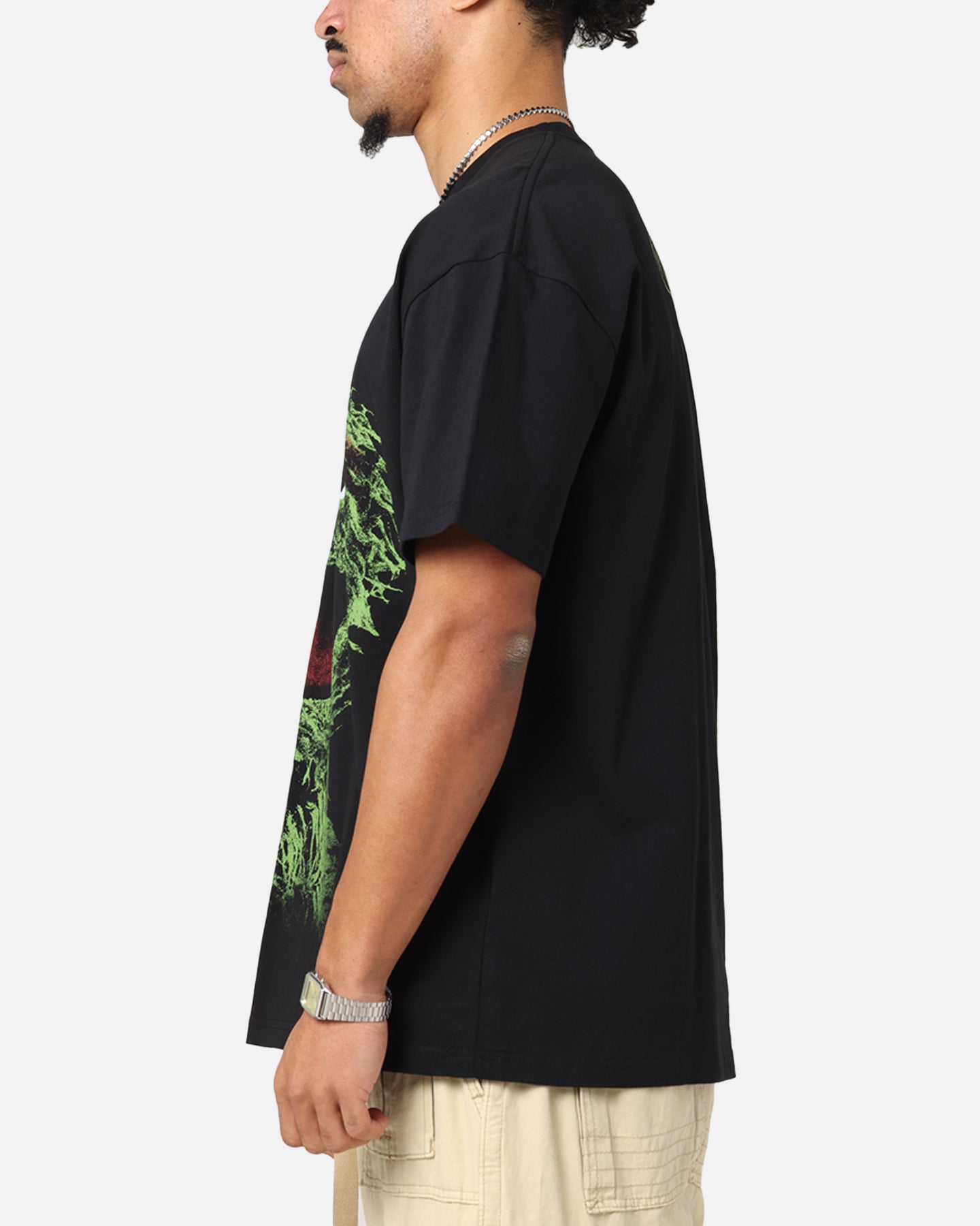 American Thrift X Sesame Street Oscar The Grouch Grail Heavy T-Shirt Black、mySite、zt4zffjzw