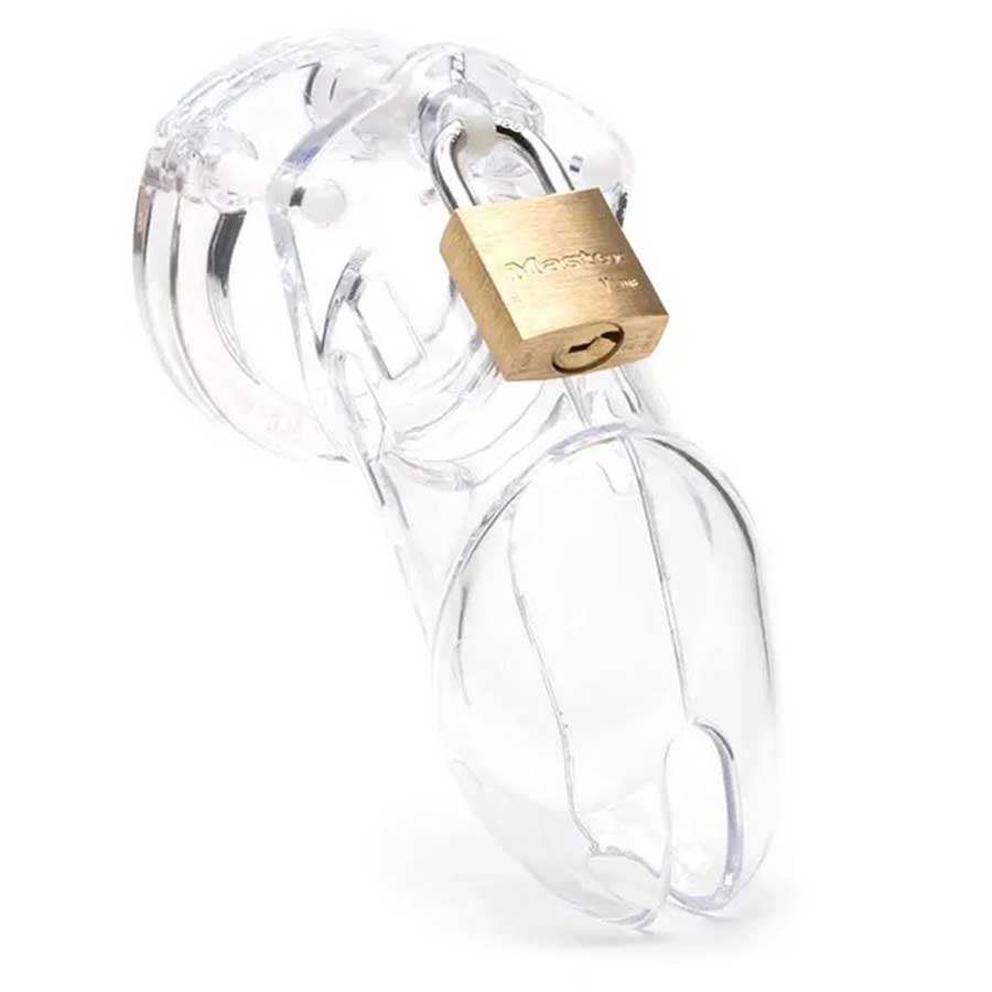 CB-6000 3.25 Inch Clear Chastity Cock Cage Kit by CB-X、mySite、bottomscart