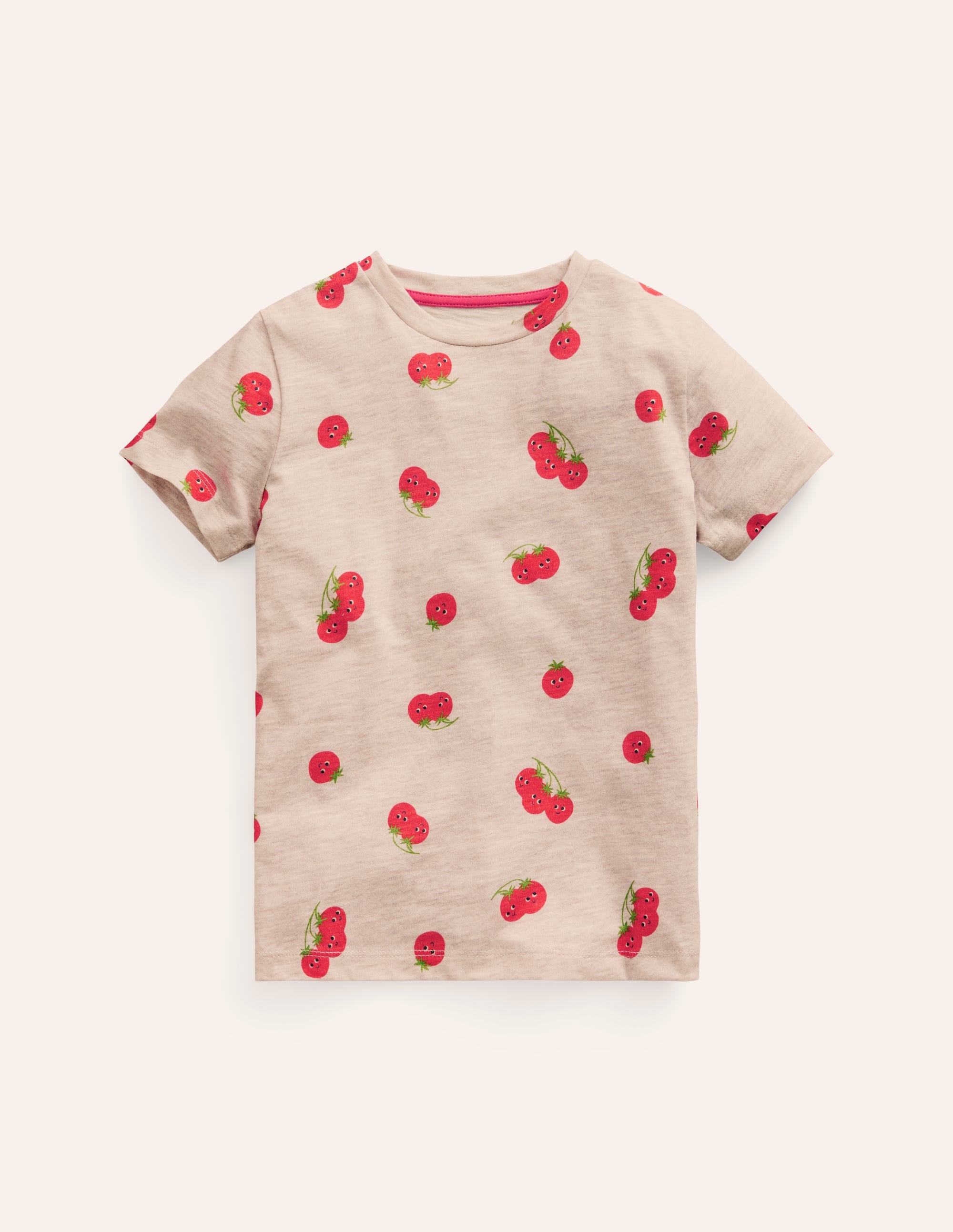  All-over Printed T-Shirt-Oatmeal Marl Tomatoes、mySite、ashleygrahame