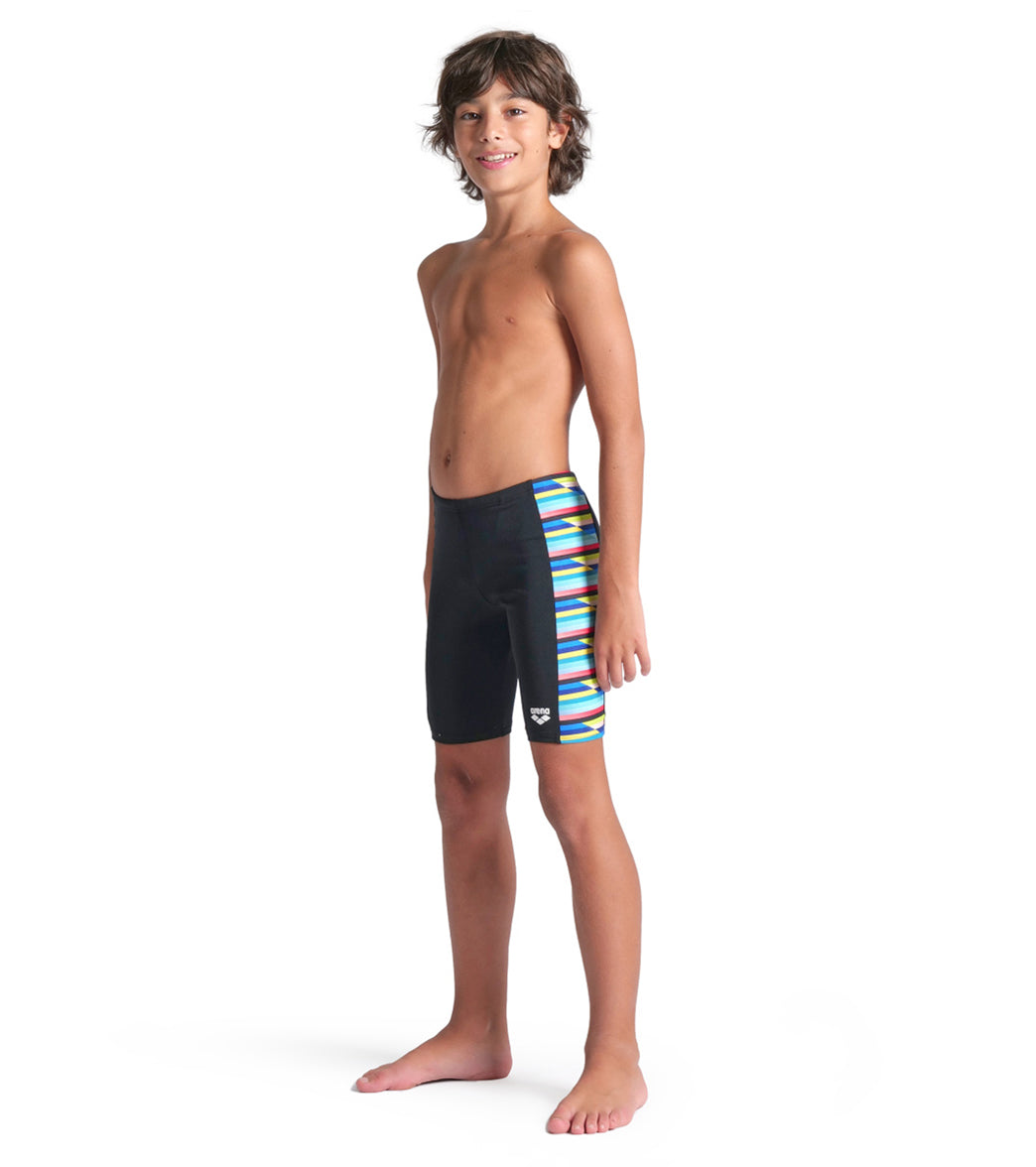 Arena Boys' Racing Stripe Jammer Swimsuit (Little Kid, Big Kid)、mySite、noshort
