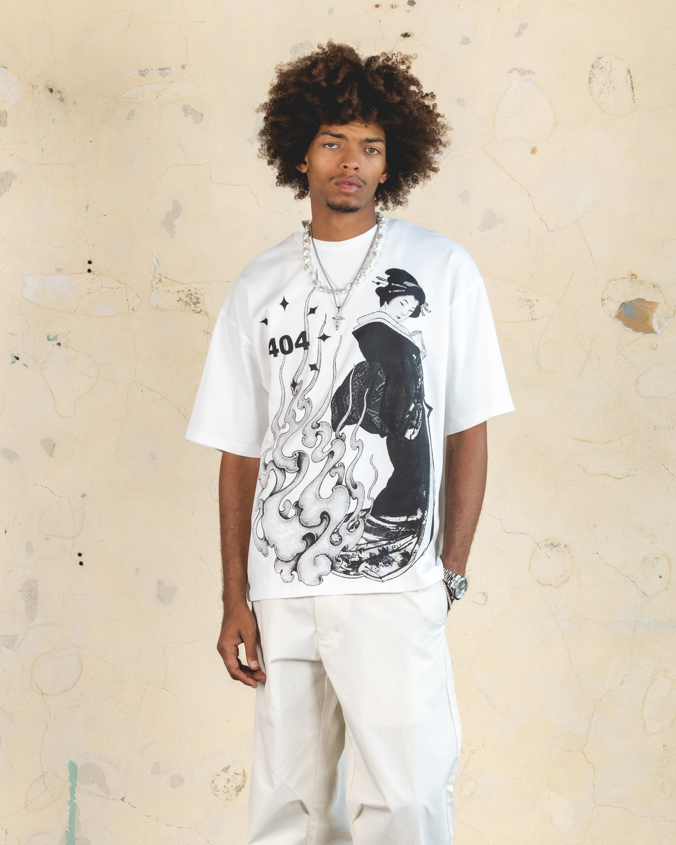 404 Geisha T-Shirt Off White、mySite、zt4zffjzw