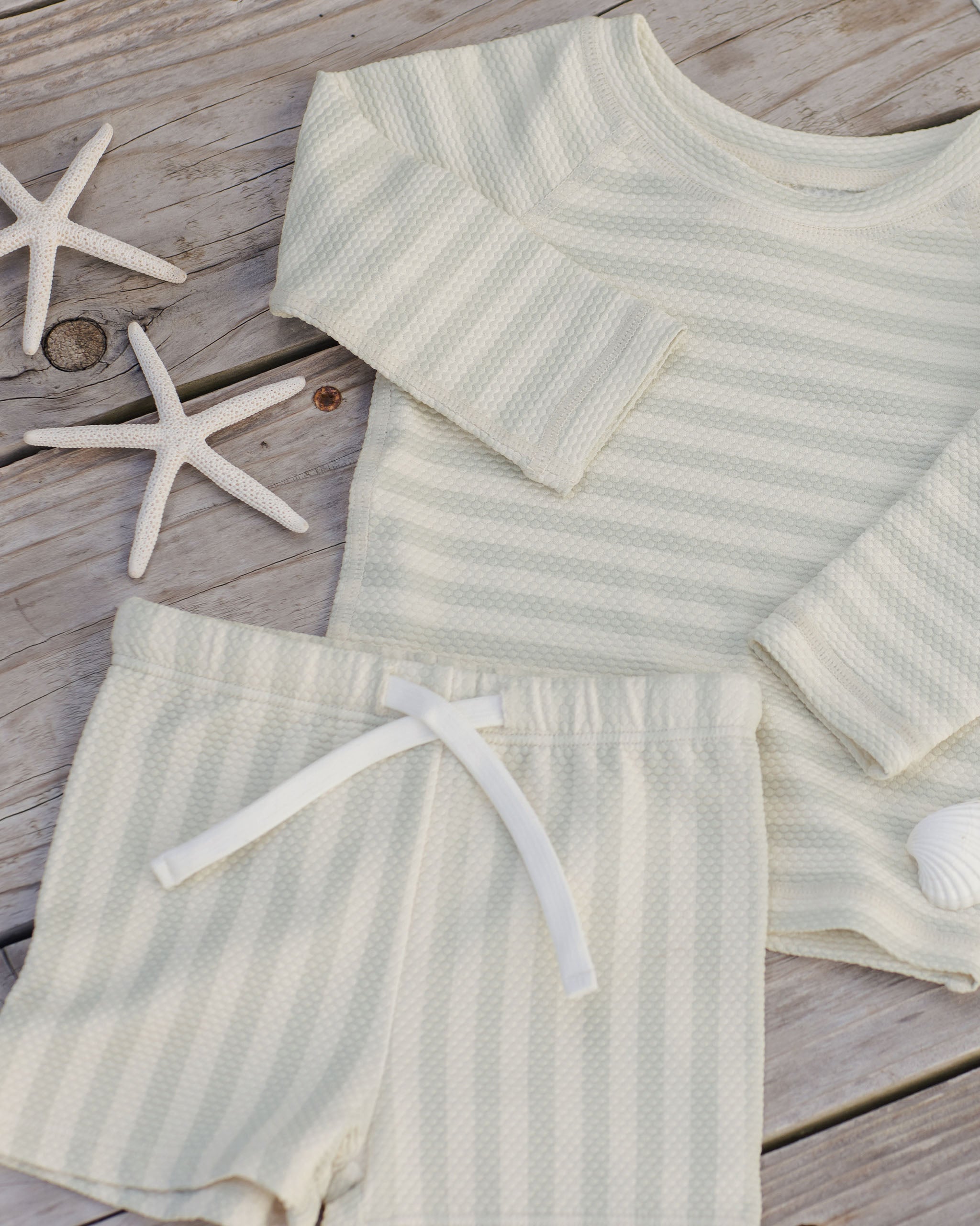  Finn Rashguard + Short Set || Mint Stripe、mySite、layawaytickets