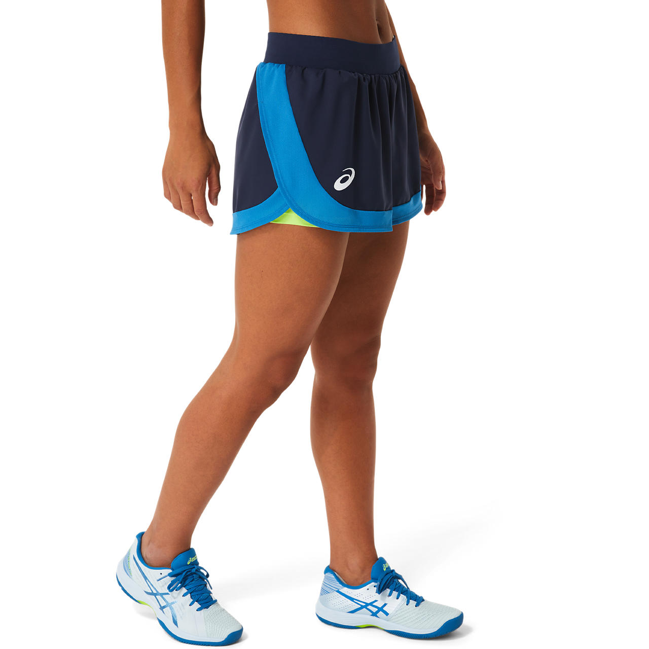 Asics Women's Match Short (Navy/Green)