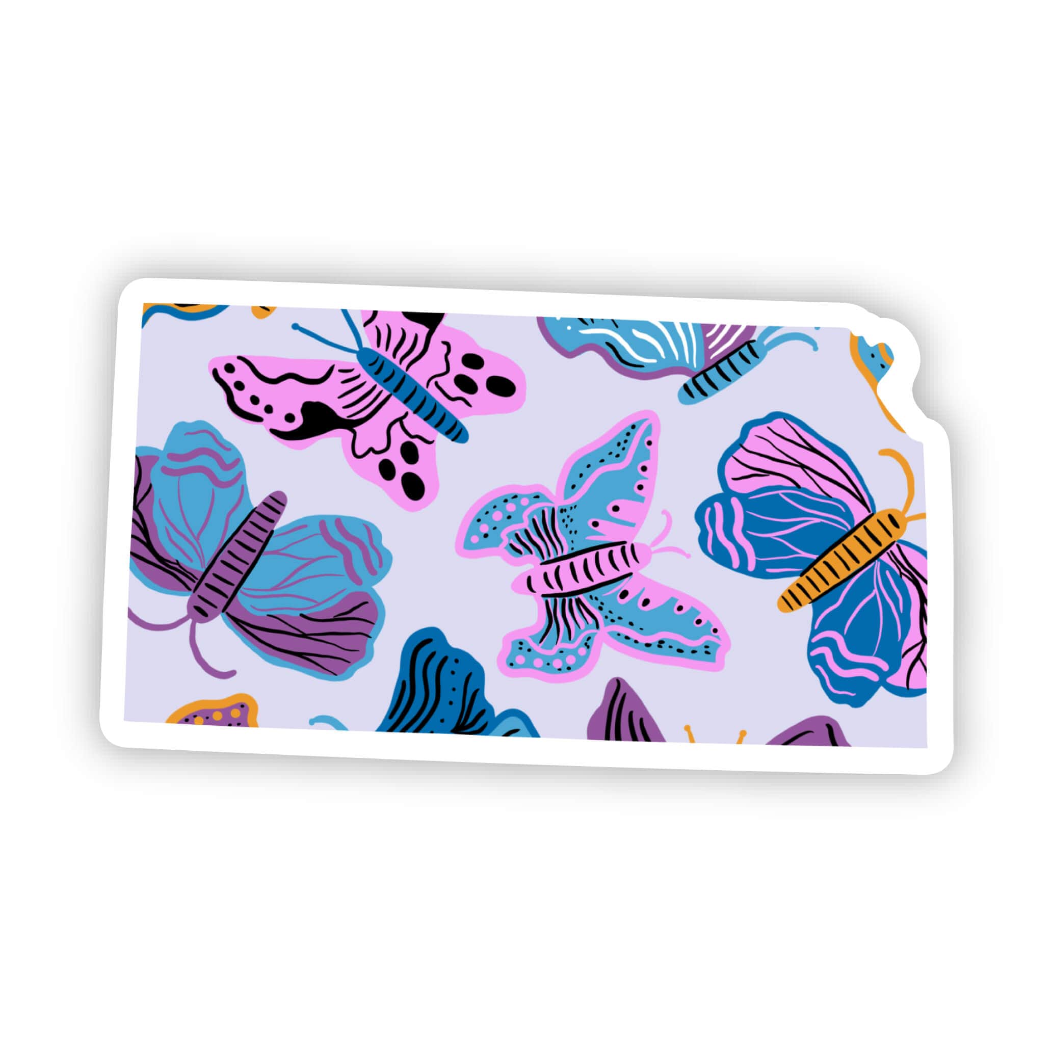  Kansas Sticker - Moth & Butterfly、mySite、elrpsem3k