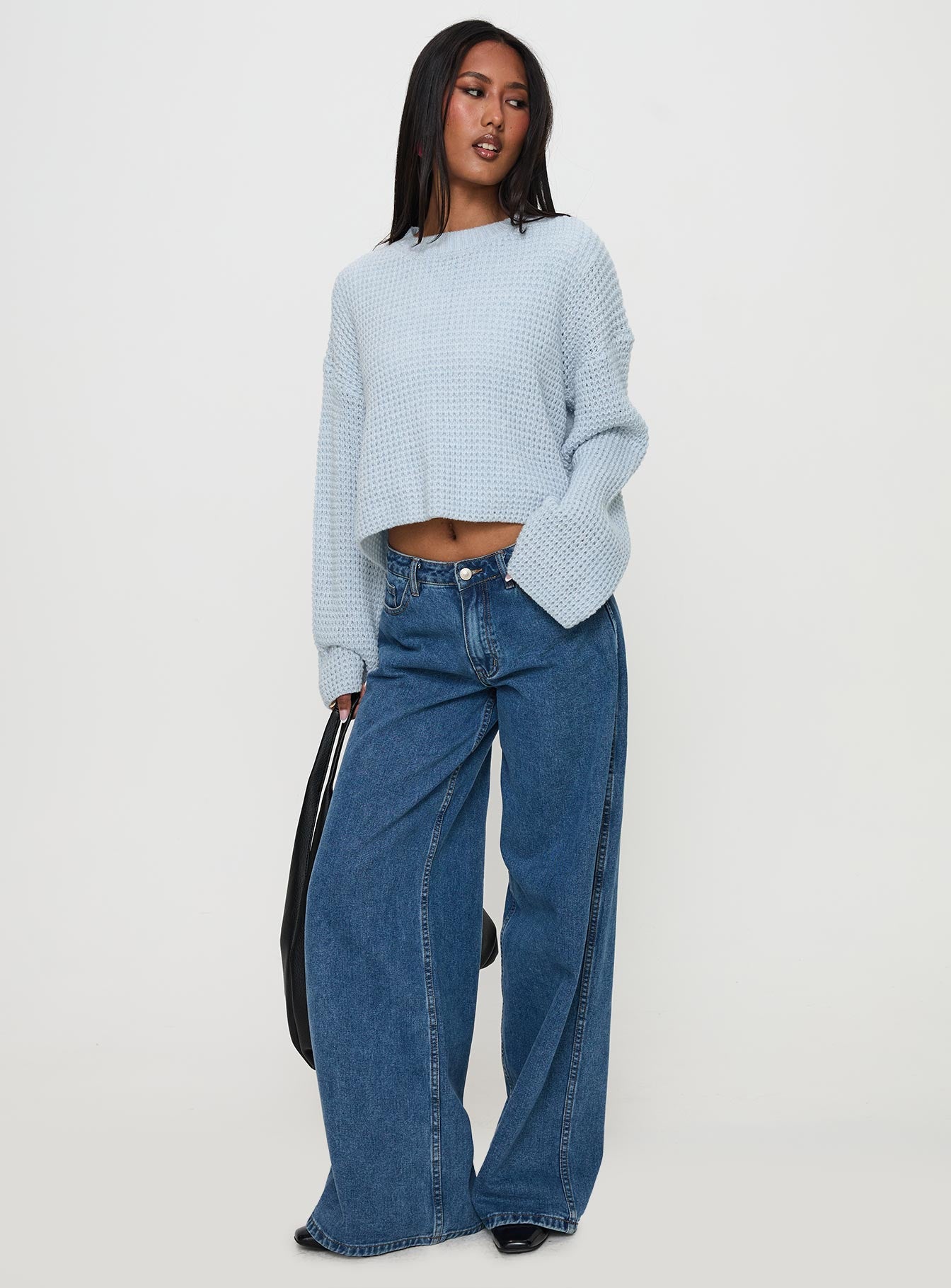 Elinda Knit Sweater Blue、mySite、solidvoid