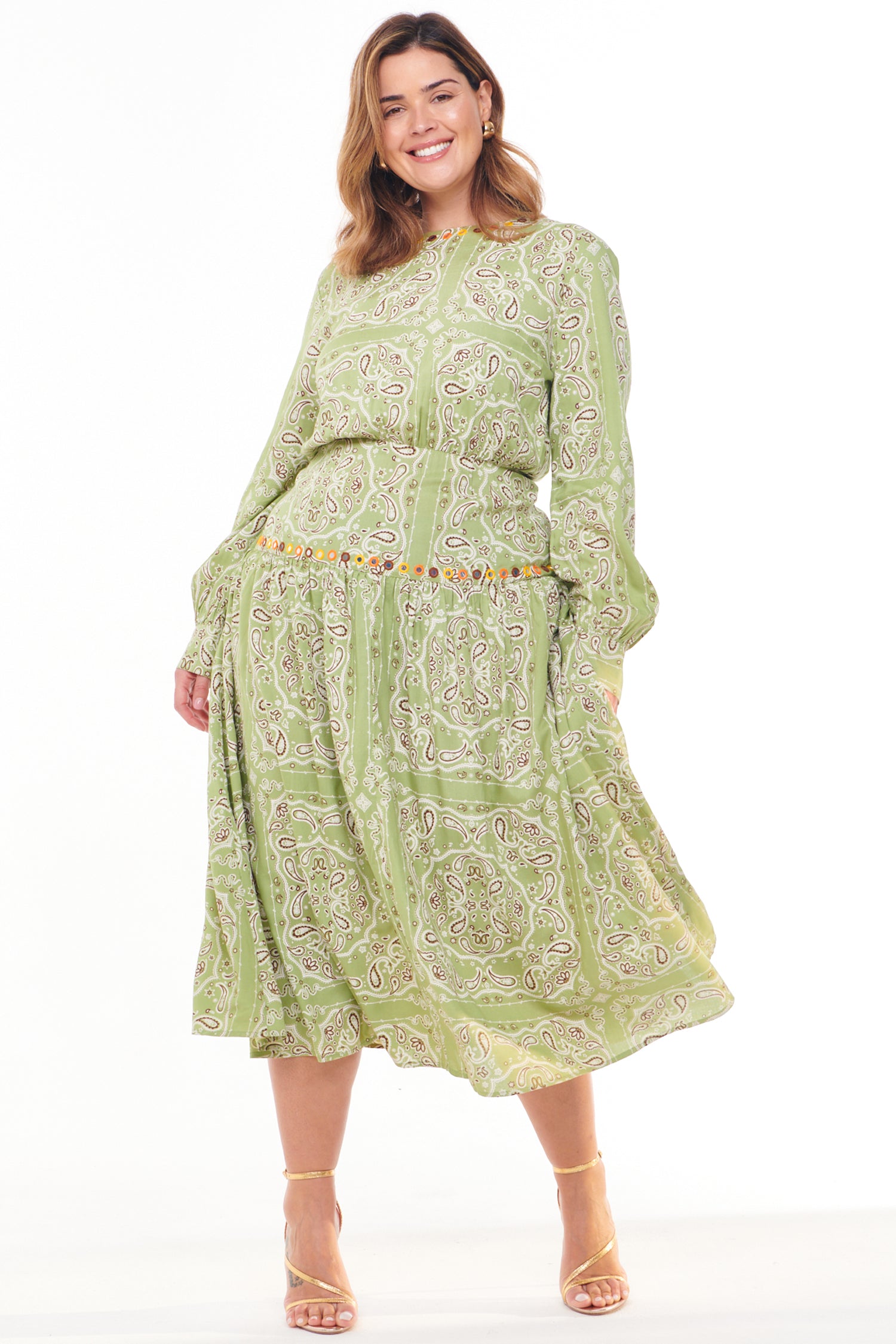 Khaki Bandana Indie Dress、mySite、solidvoid