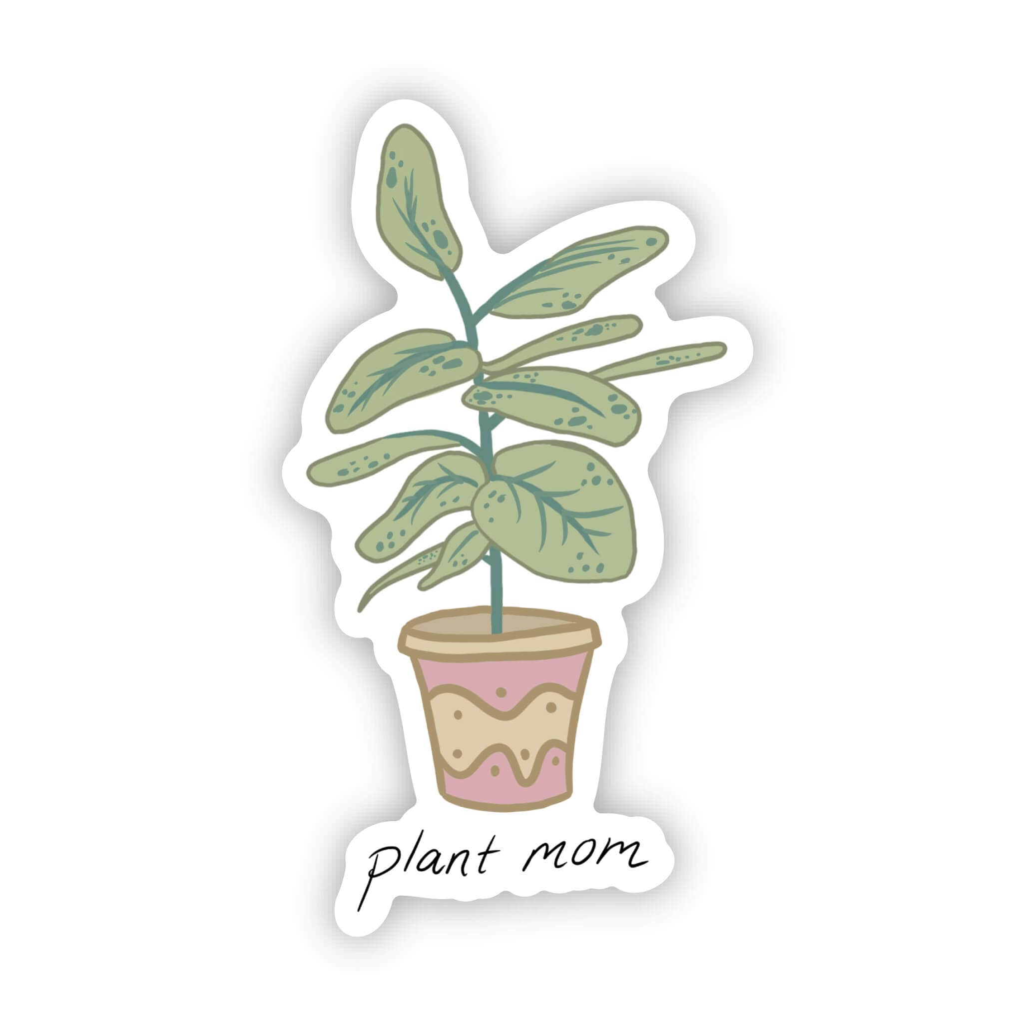  Plant mom potted plant sticker、mySite、ghnorth