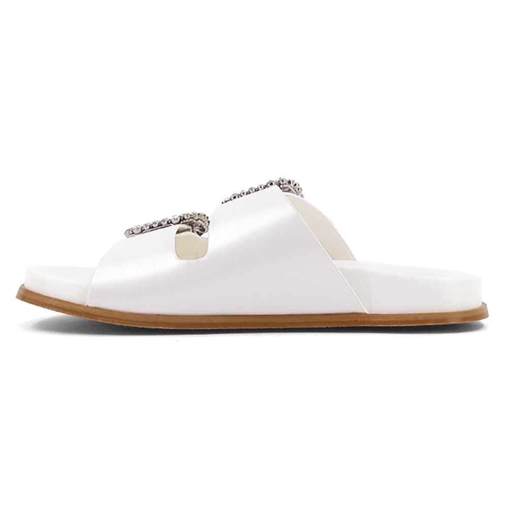 Bridget Rhinestone Metallic Slide Sandals、mySite、gtrtttuynbv