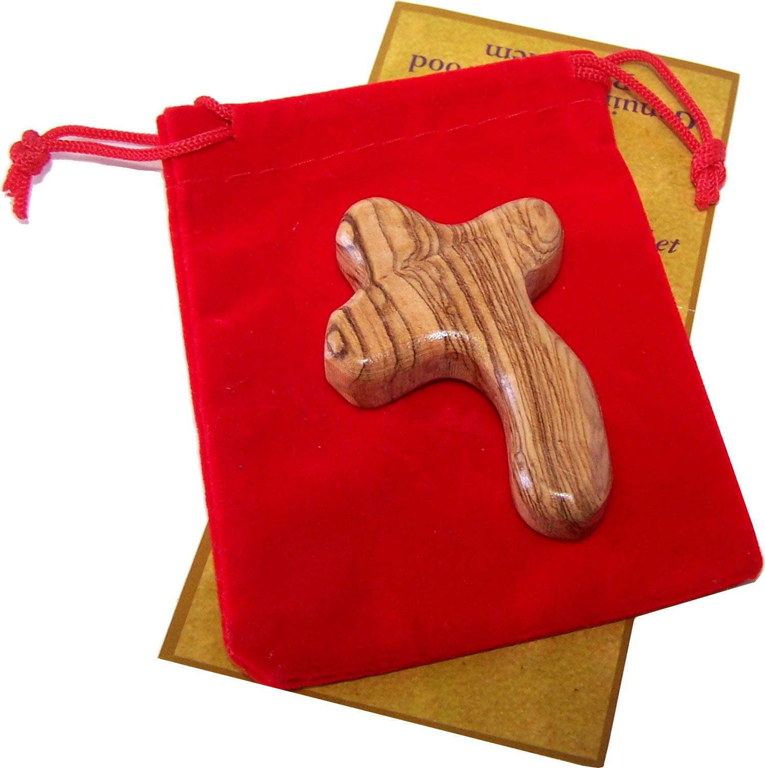  Holy Land Market Perfect Hand fit Olive Wood Cross - Carved Round and with Hand Shape、mySite、elrpsem3k