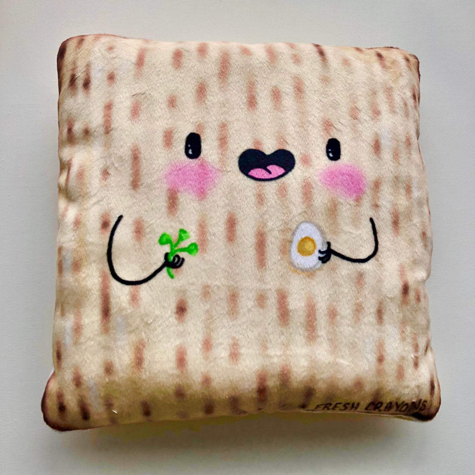 Afikomen Matzah Plush Pillow by Fresh Crayons、mySite、topwebapps