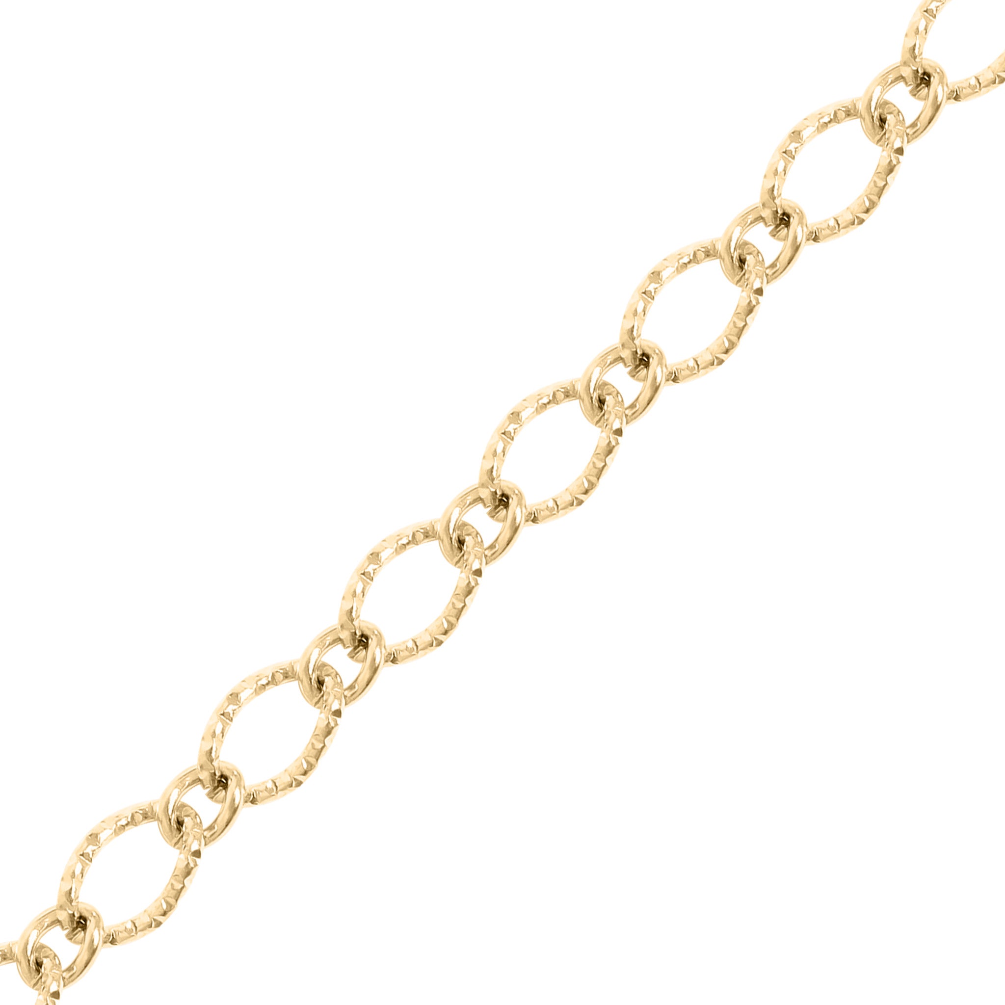 18K Gold PVD Stainless Steel Hammered Oval Chain - By The Foot / SPL1032、mySite、dreamappss