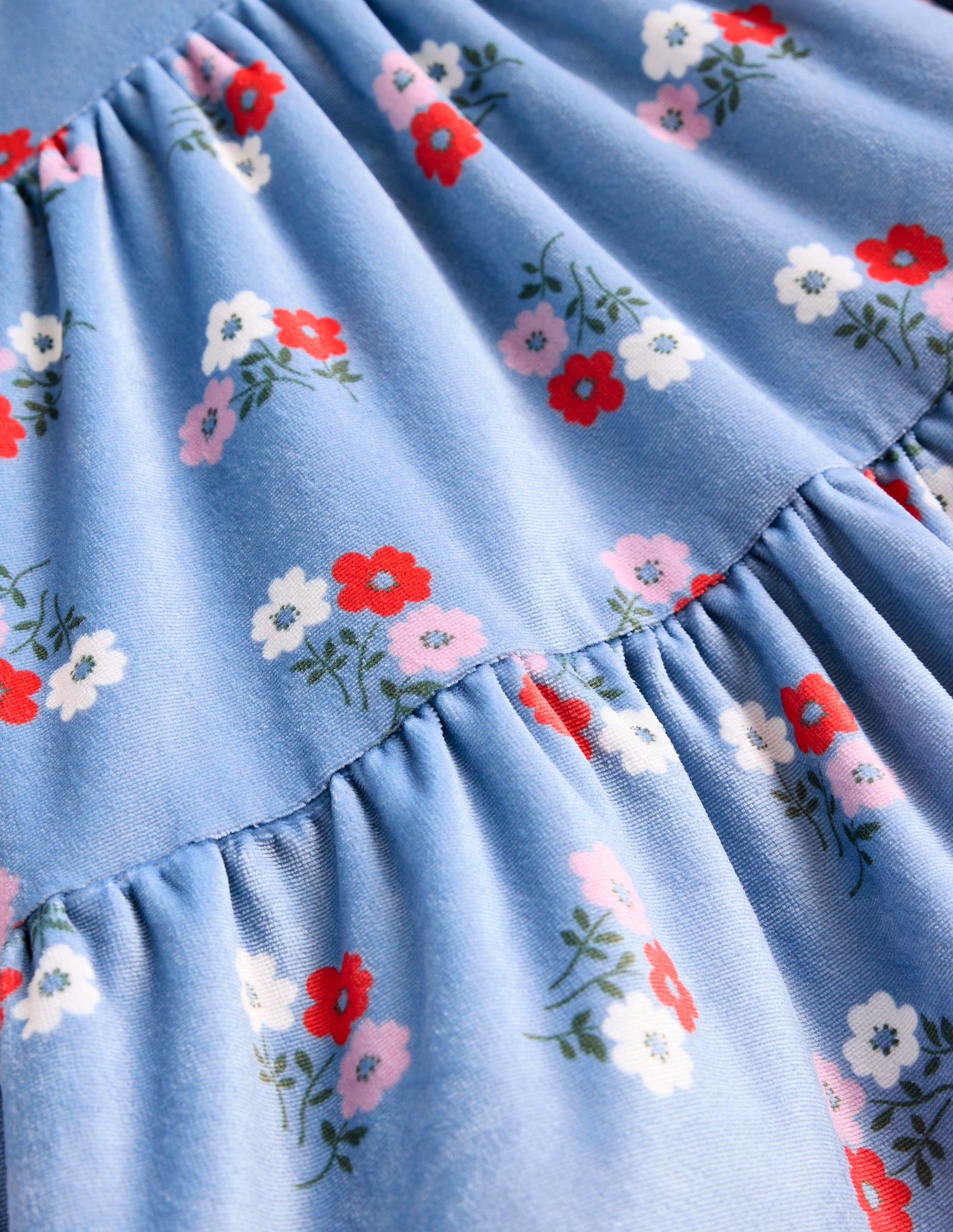  Tiered Velour Dress-Seamist Posy、mySite、ashleygrahame