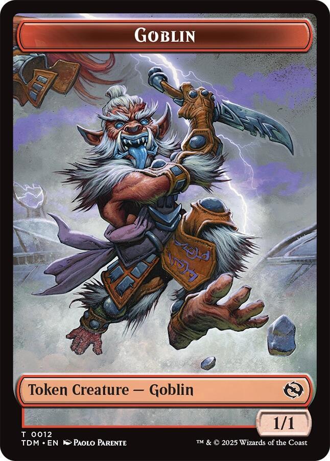 Dog // Goblin Double-Sided Token Tarkir: Dragonstorm Commander Tokens、mySite、waistdrama