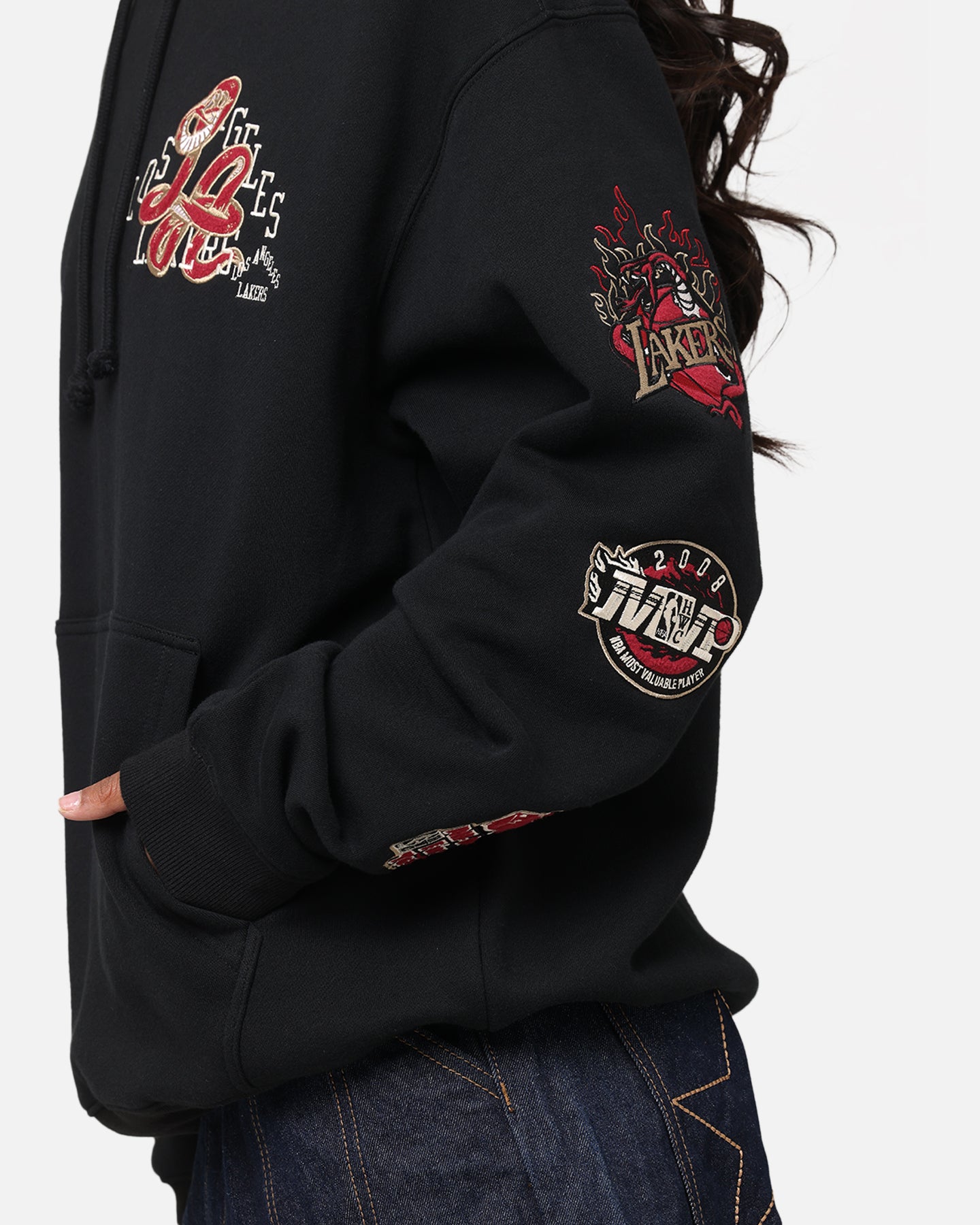 Mitchell & Ness LA Lakers First Team Gold Hoodie Faded Black、mySite、zt4zffjzw