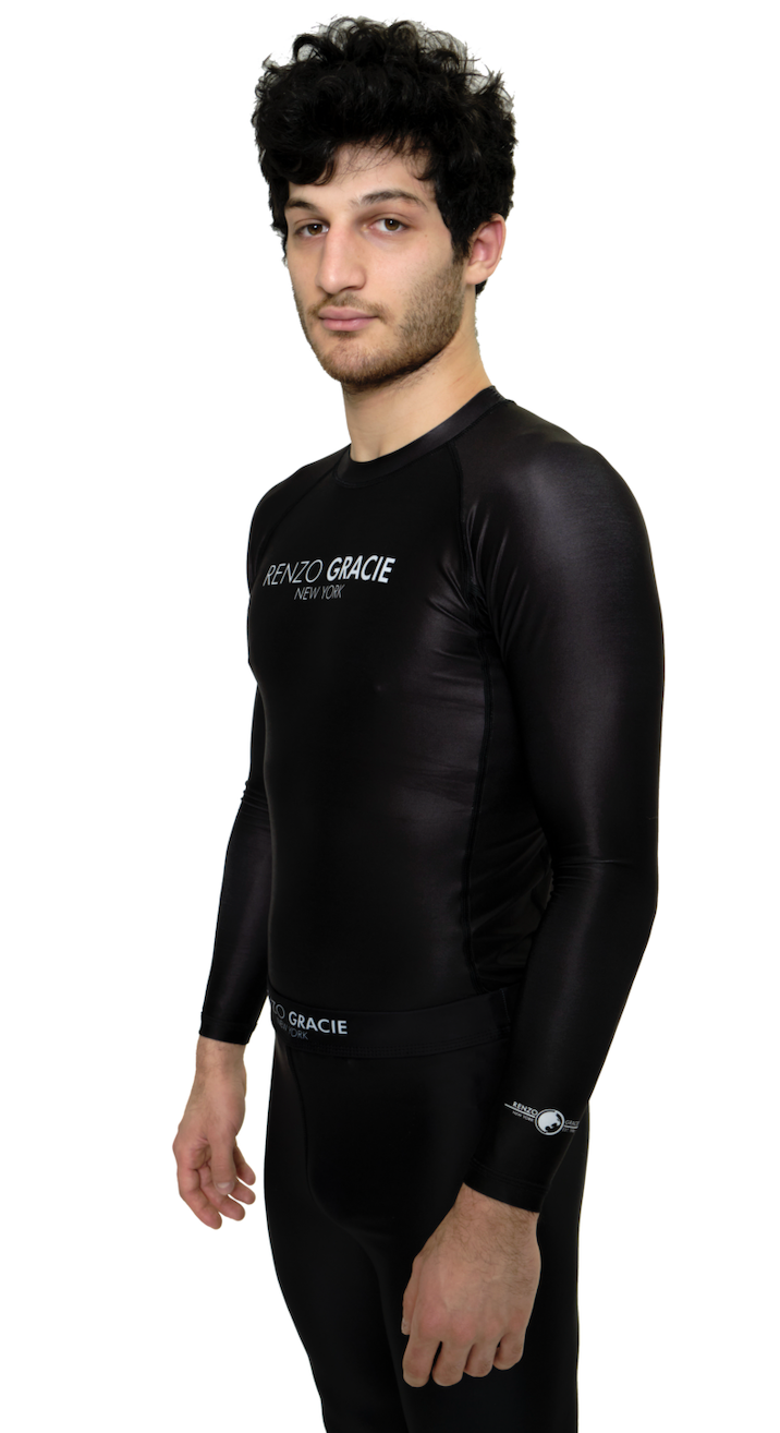 Renzo Gracie Standard Long Sleeve Rashguard - Black、mySite、gigharbornorthrealestate