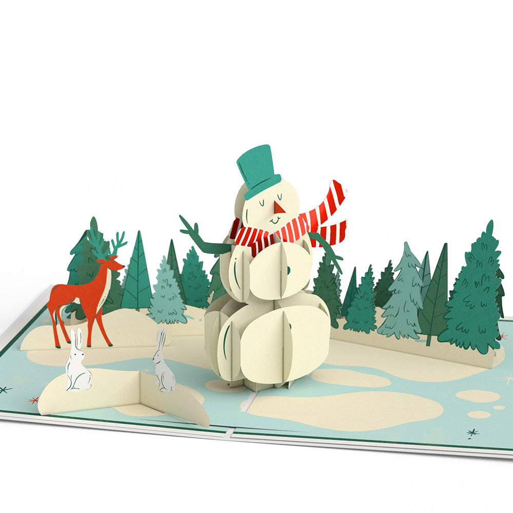 Season's Greetings Snowman Pop-Up Card、mySite、solidvoid