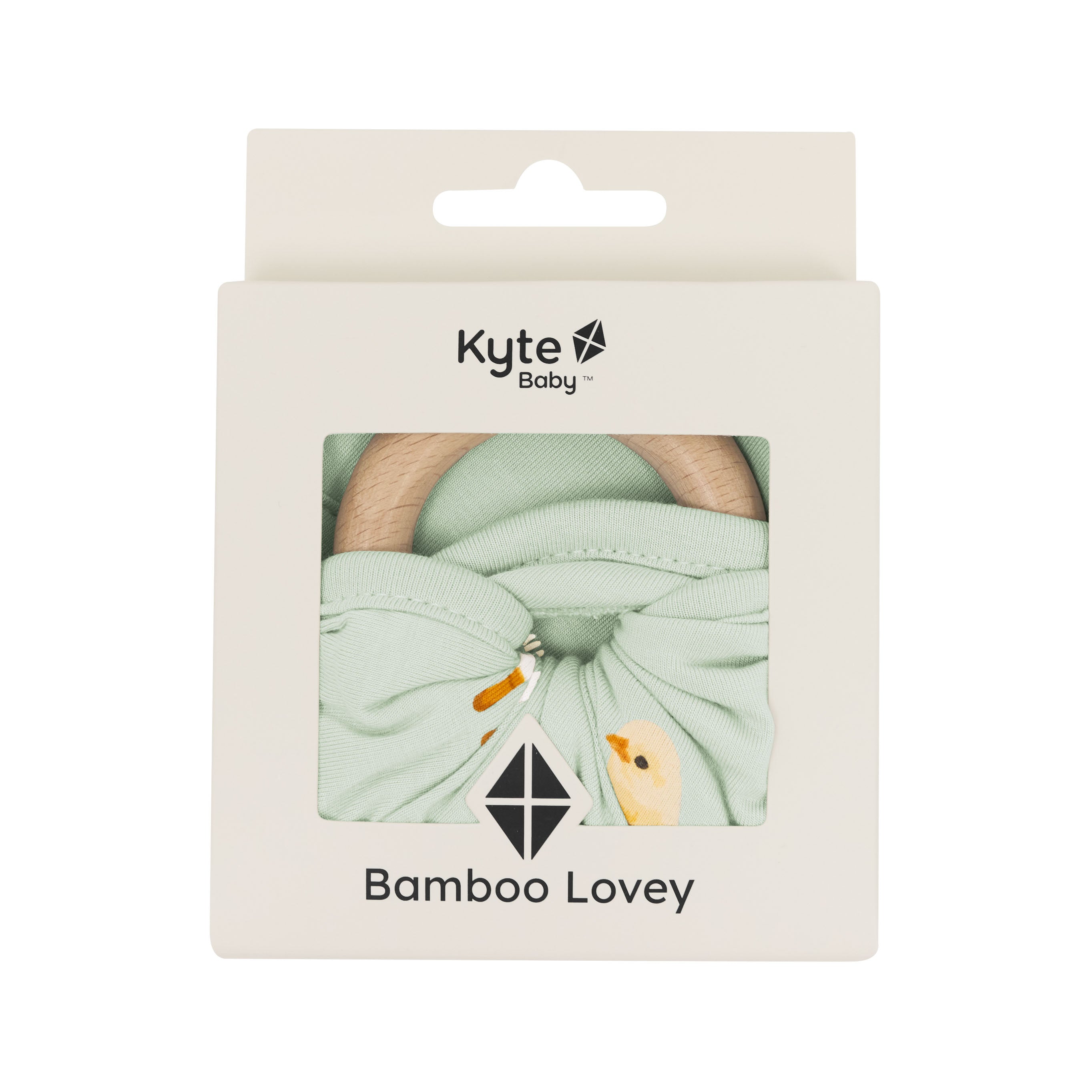  Lovey in Aloe Chick with Removable Wooden Teething Ring、mySite、layawaytickets