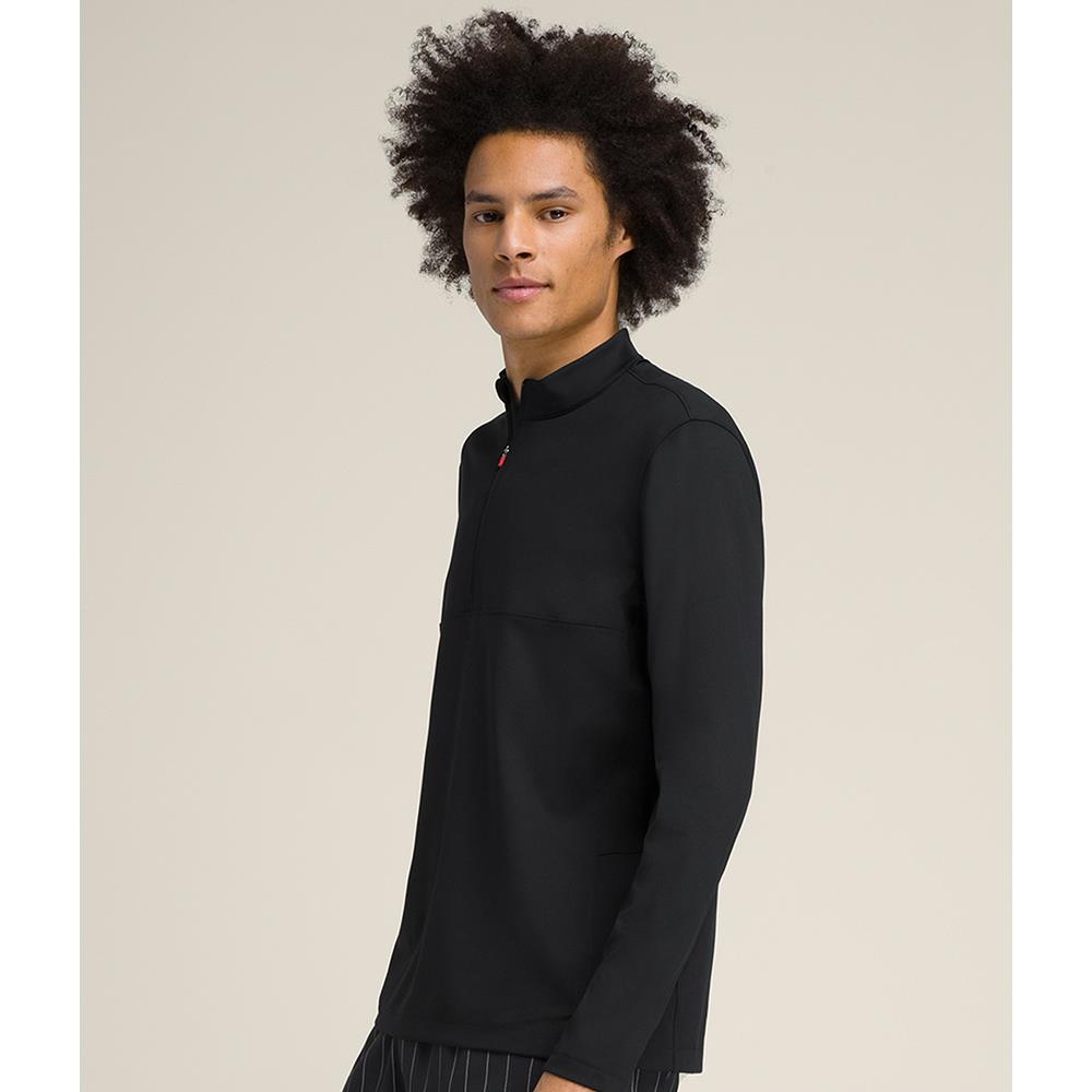 Wilson Men's Elevate Performance 1/2 Zip Longsleeve - Black、mySite、neckold