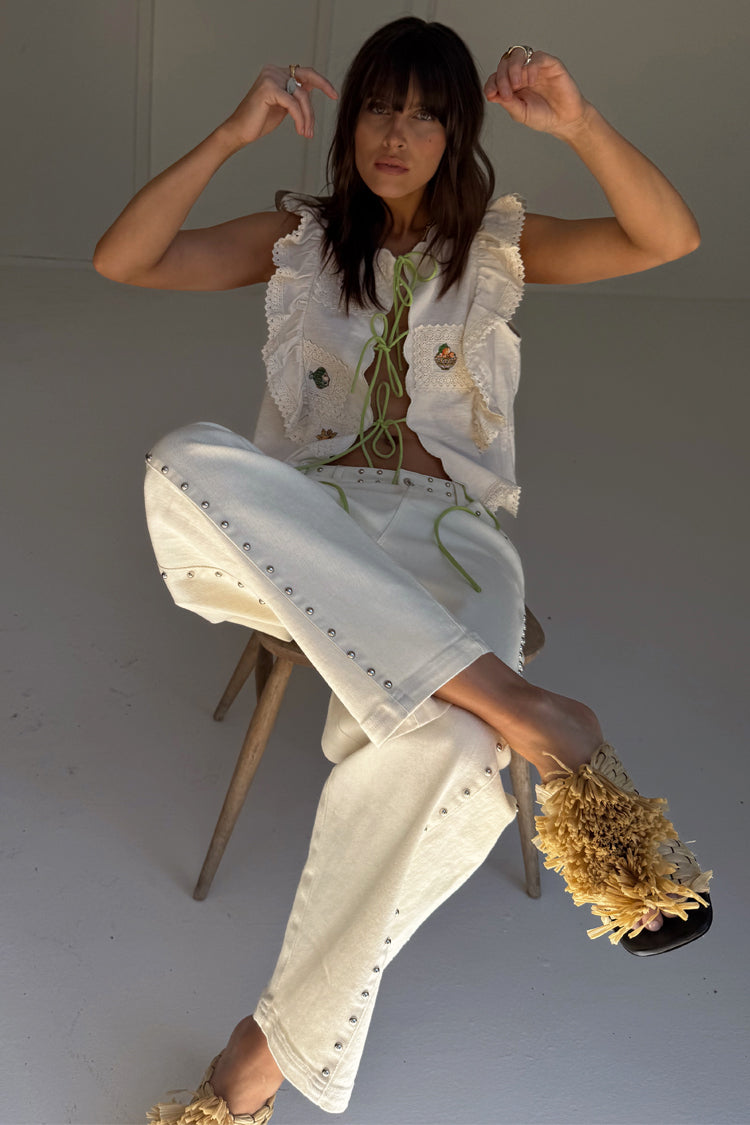 Cream Isla Tia Top、mySite、solidvoid