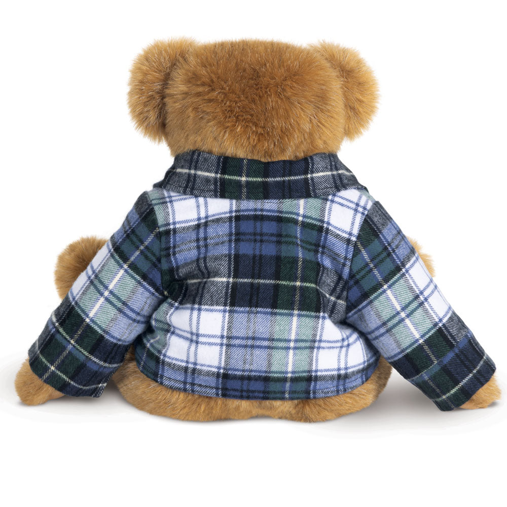 15 In. Vermont Flannel Bear, Campbell Plaid、mySite、g9winljtr