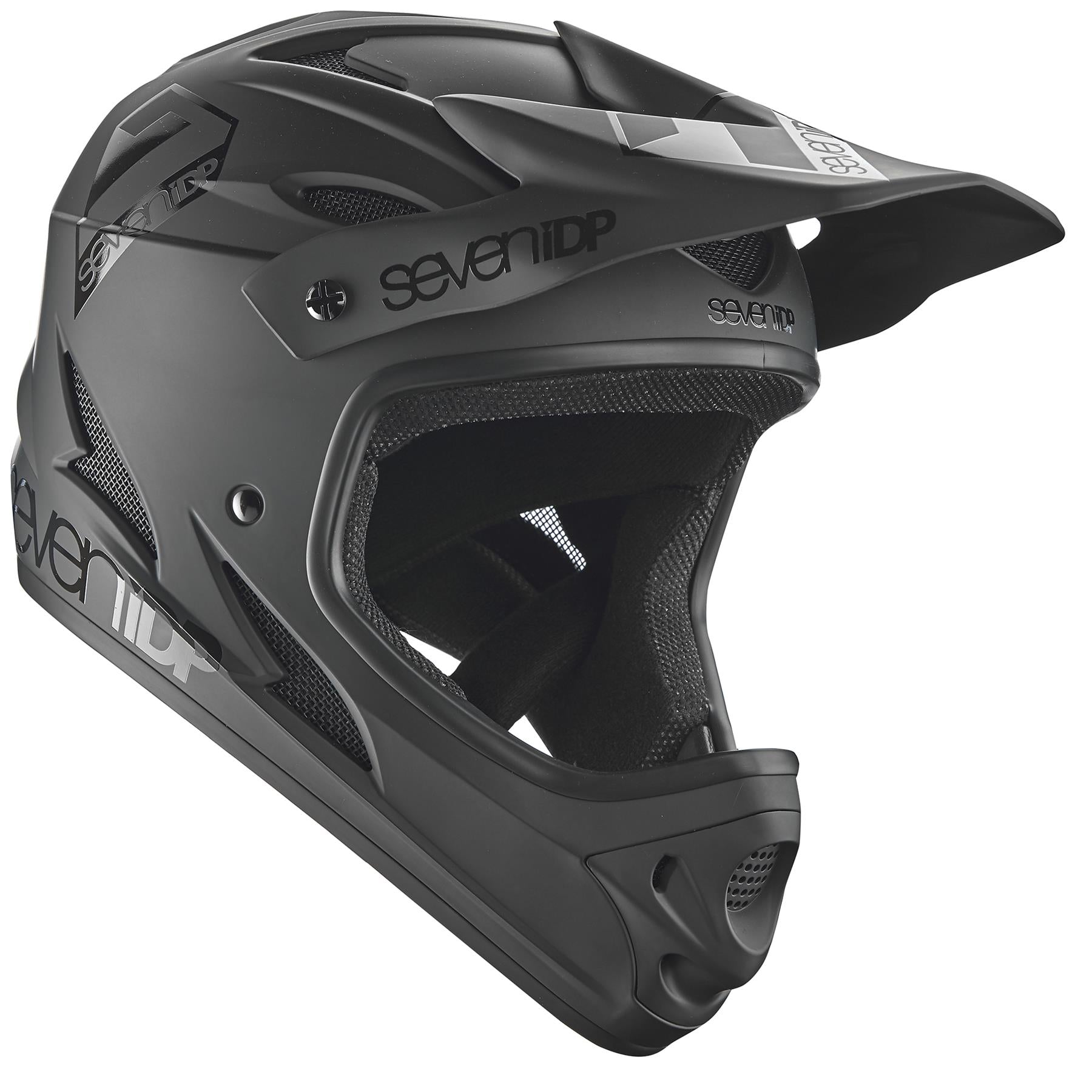  Seven iDP M1 Race Helmet - Matt Black/Gloss Black、mySite、merchandisen