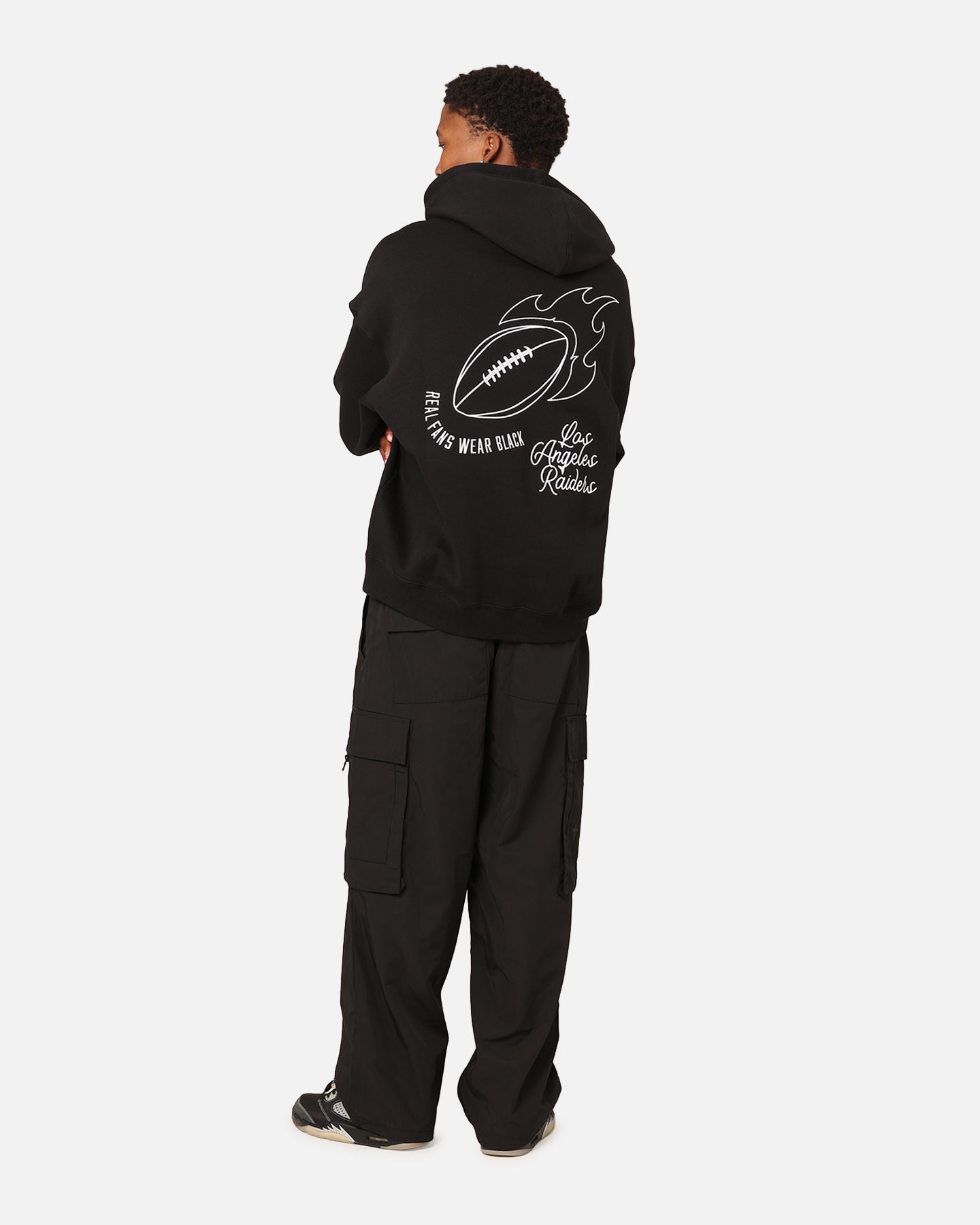 Mitchell & Ness Los Angeles Raiders History Hoodie Faded Black、mySite、zt4zffjzw