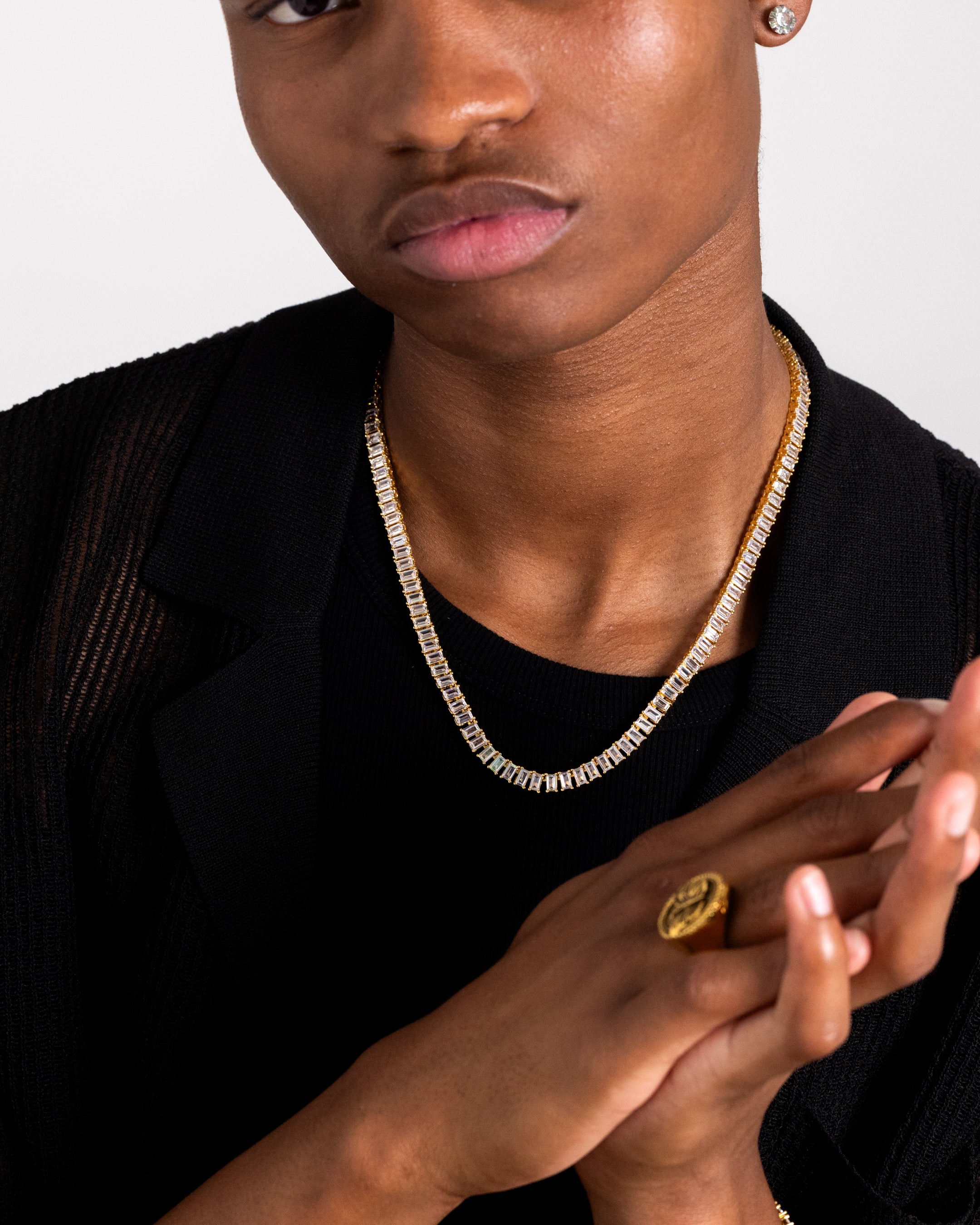 NXS Iced Baguette Chain Iced Gold、mySite、zt4zffjzw