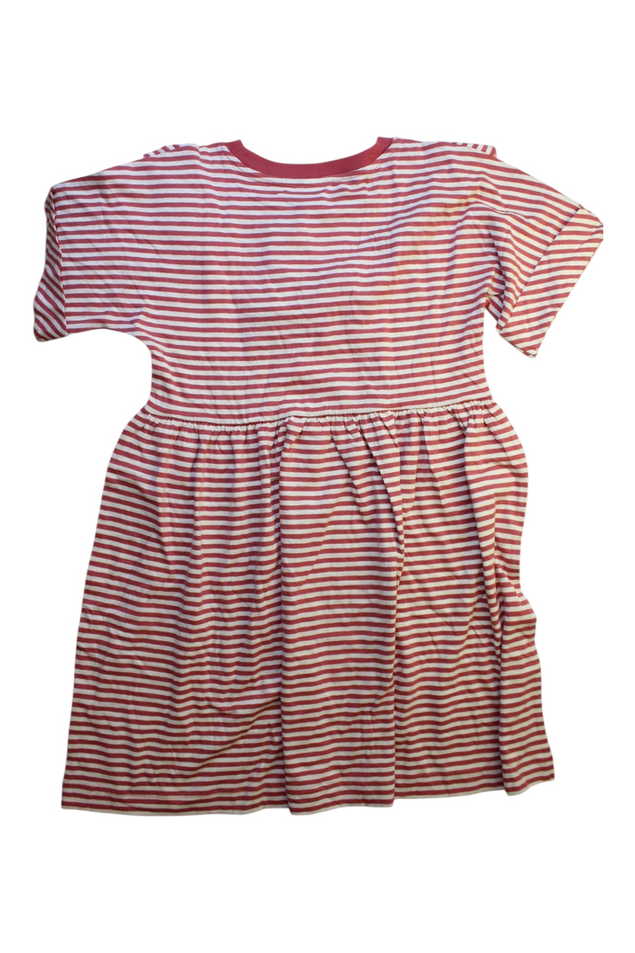 Petit Bateau Striped Dress With Ruffle Detail 10Y、mySite、g9winljtr